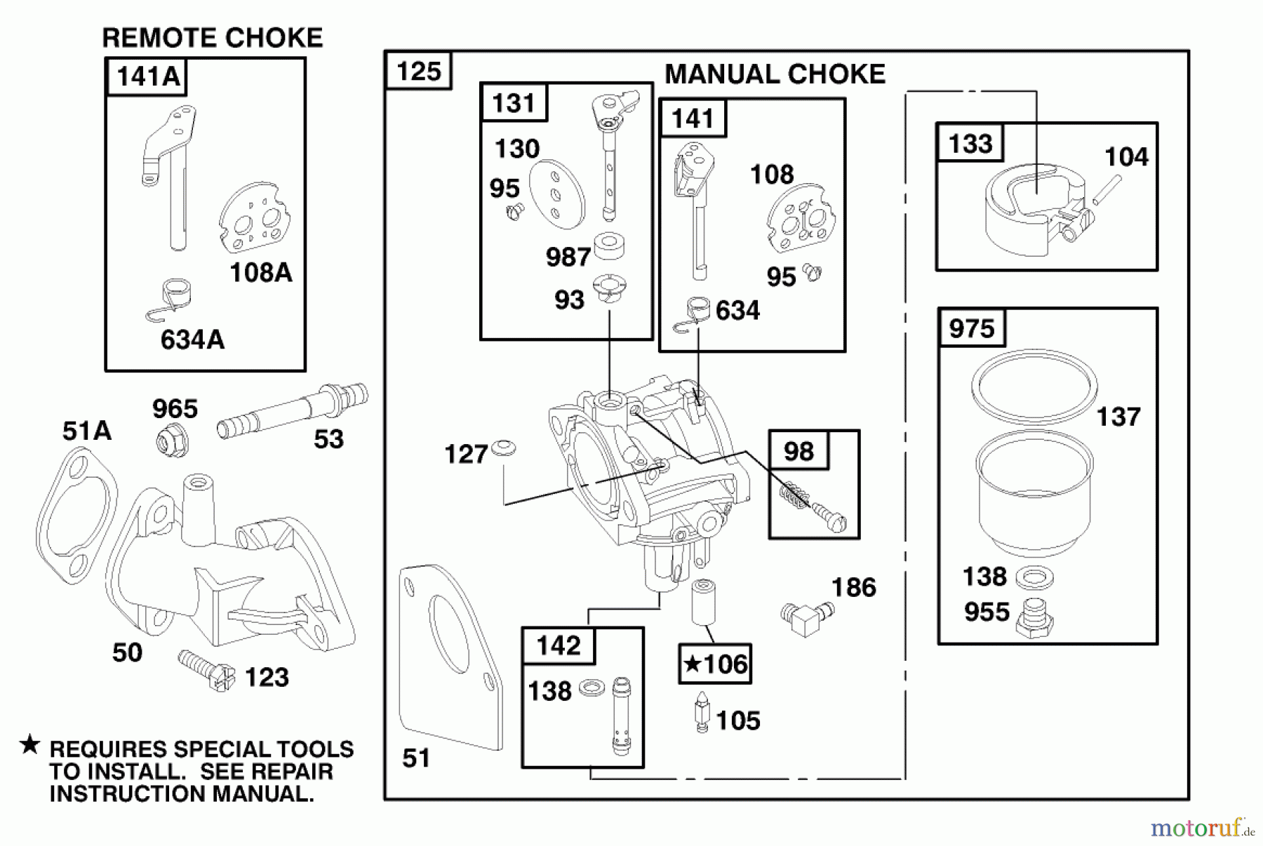Toro Neu Mowers, Rear-Engine Rider 70060 (8-25) - Toro 8-25 Rear Engine Rider, 1998 (89000001-89999999) ENGINE BRIGGS & STRATTON MODEL 195707-0421-E1 #3