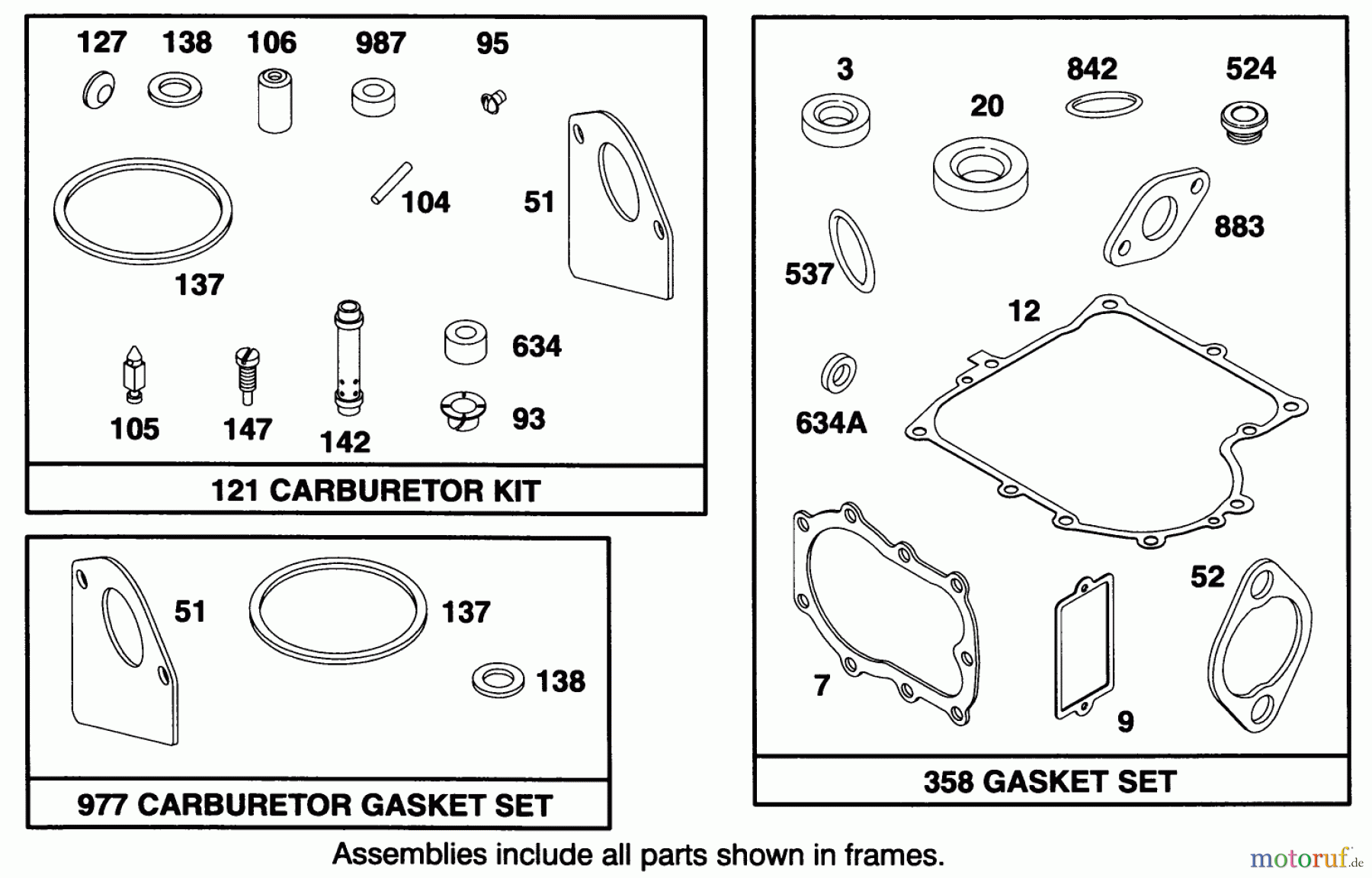 Toro Neu Mowers, Rear-Engine Rider 70080 (10-32) - Toro 10-32 Recycler Rider, 1994 (4900001-4999999) ENGINE BRIGGS & STRATTON MODEL 28B707-0126-01 #9