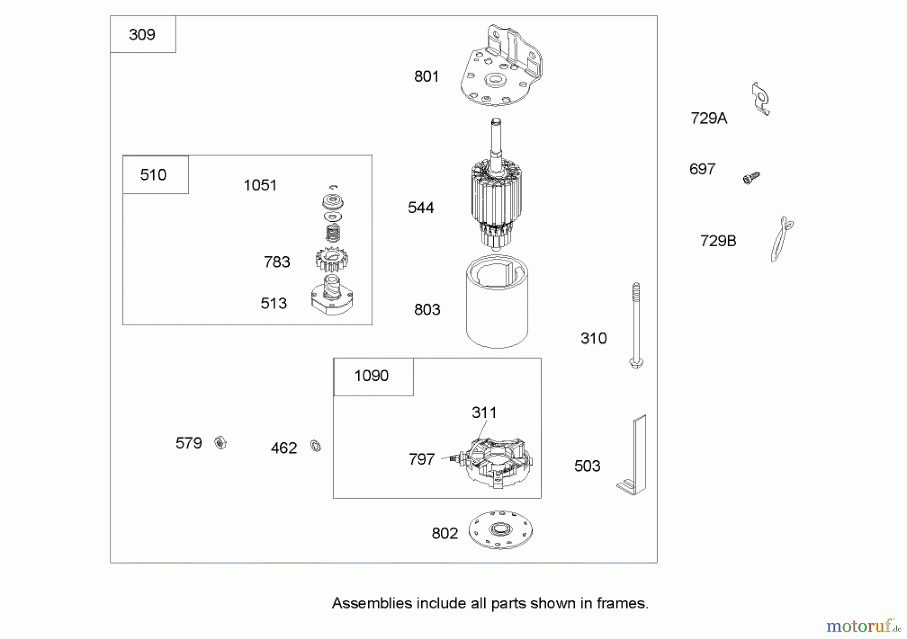  Toro Neu Mowers, Rear-Engine Rider 70185 (13-32G) - Toro 13-32G Rear-Engine Riding Mower, 2004 (240000001-240999999) STARTER ASSEMBLY BRIGGS AND STRATTON 31G777-0121-E1