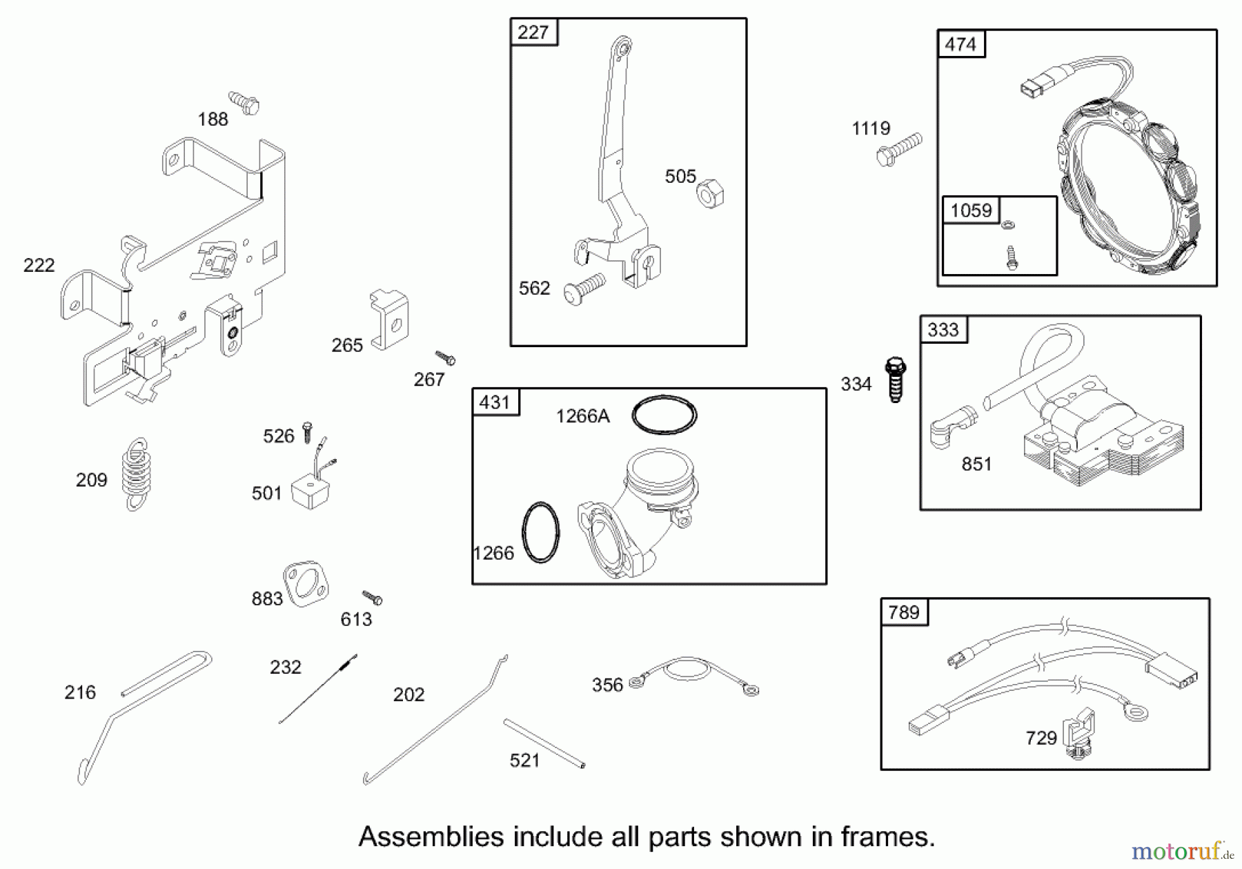 Toro Neu Mowers, Rear-Engine Rider 70186 (H132) - Toro H132 Rear-Engine Riding Mower, 2008 (270805636-280899434) GOVERNOR ASSEMBLY BRIGGS AND STRATTON 31G777-0121-E1