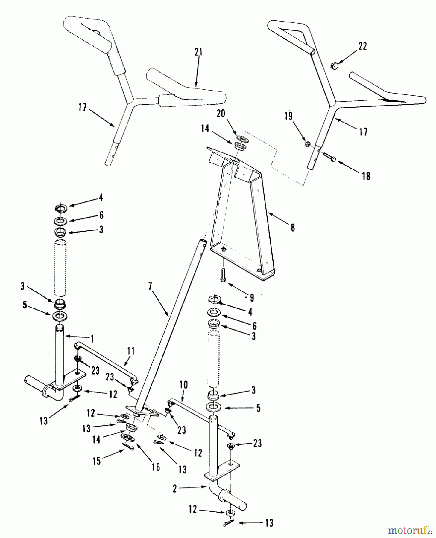  Toro Neu Mowers, Rear-Engine Rider E3-12K602 (112-6) - Toro 112-6 Rear Engine Rider, 1989 FRONT AXLE AND STEERING