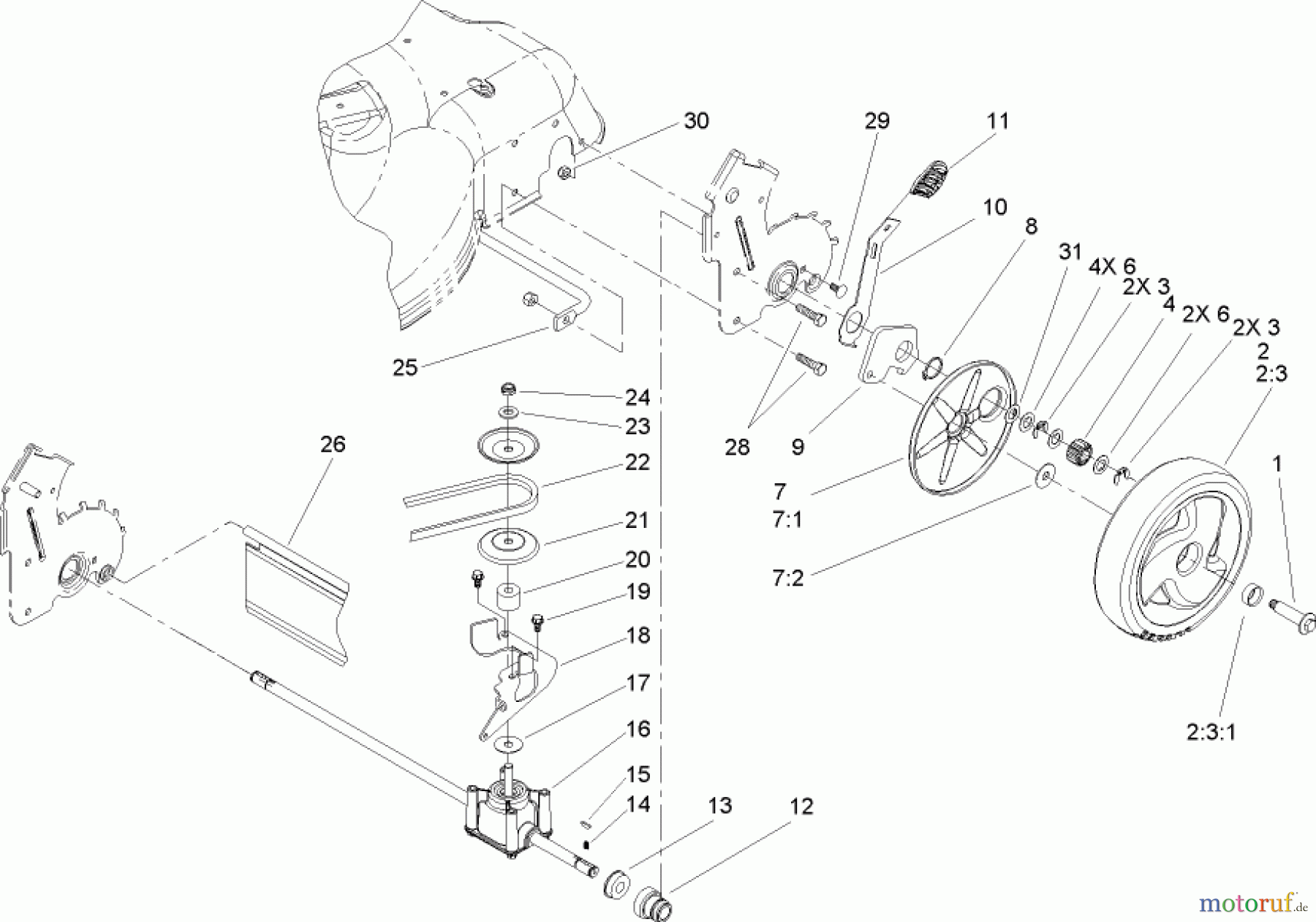  Toro Neu Mowers, Walk-Behind Seite 1 20041 - Toro 22