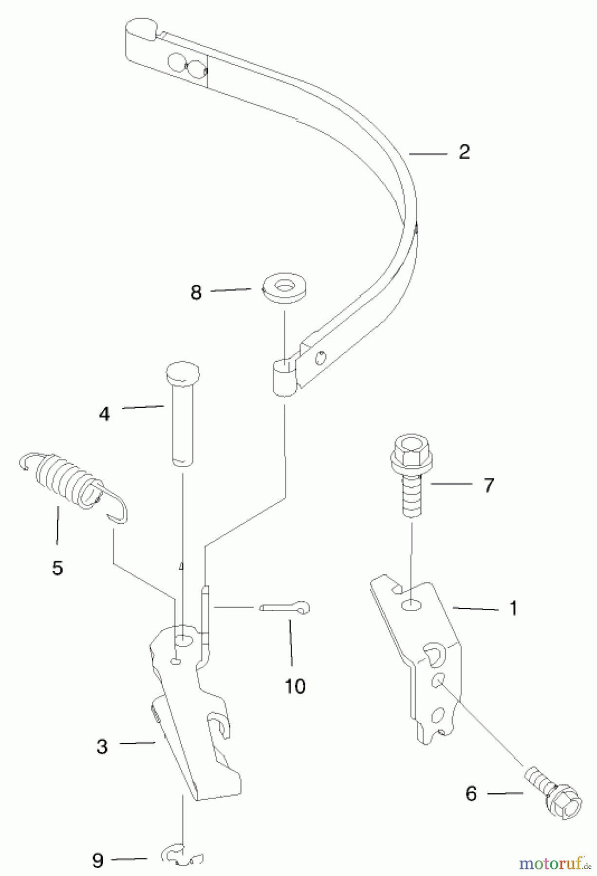 Toro Neu Mowers, Walk-Behind Seite 1 20044 (SR-21OS) - Toro Super Recycler Mower, SR-21OS, 1999 (99000001-99999999) BRAKE BAND ASSEMBLY