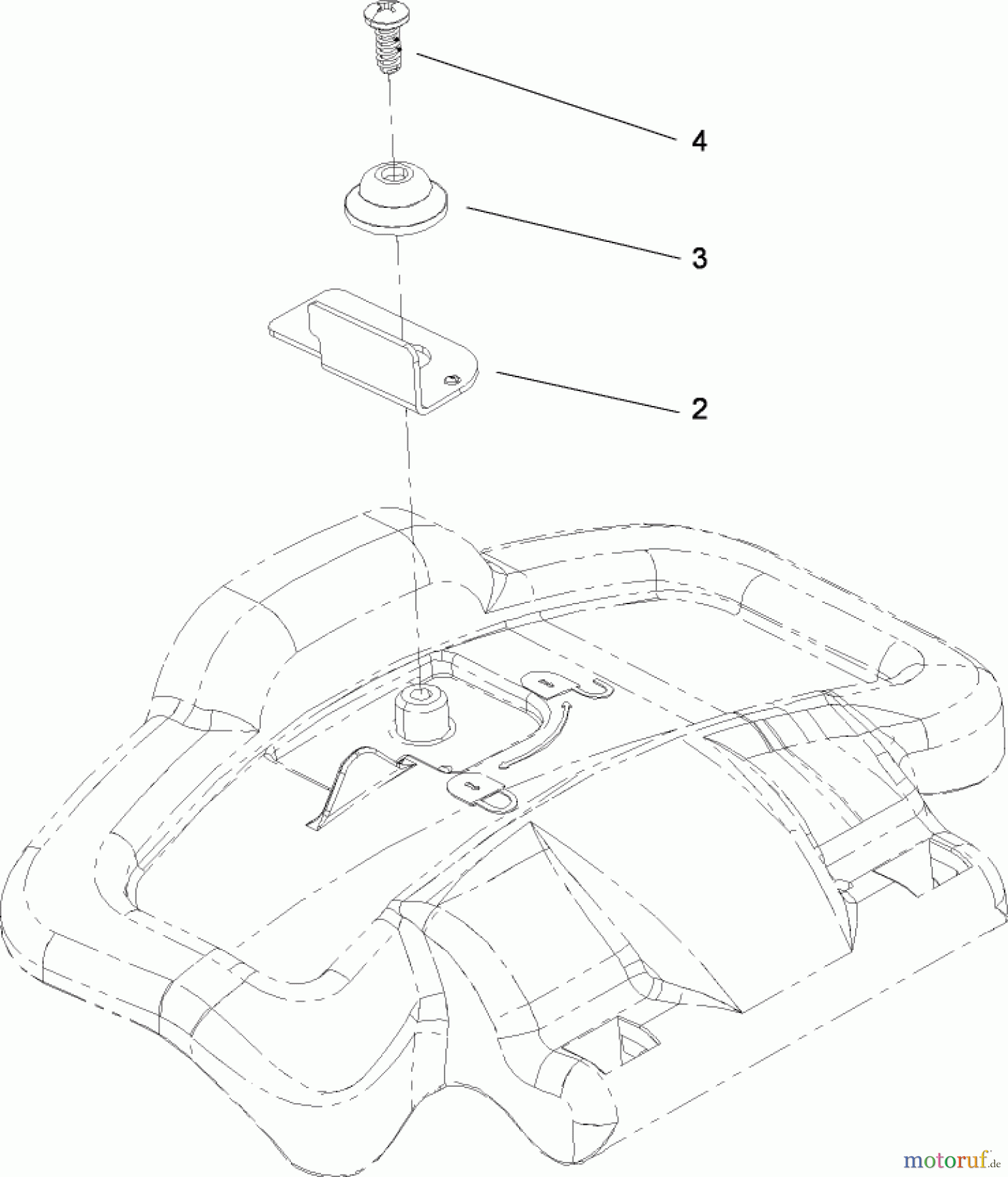 Toro Neu Mowers, Walk-Behind Seite 1 20092 - Toro Super Recycler Lawn Mower, 2009 (290000001-290999999) DISCHARGE DOOR ASSEMBLY NO. 107-3717