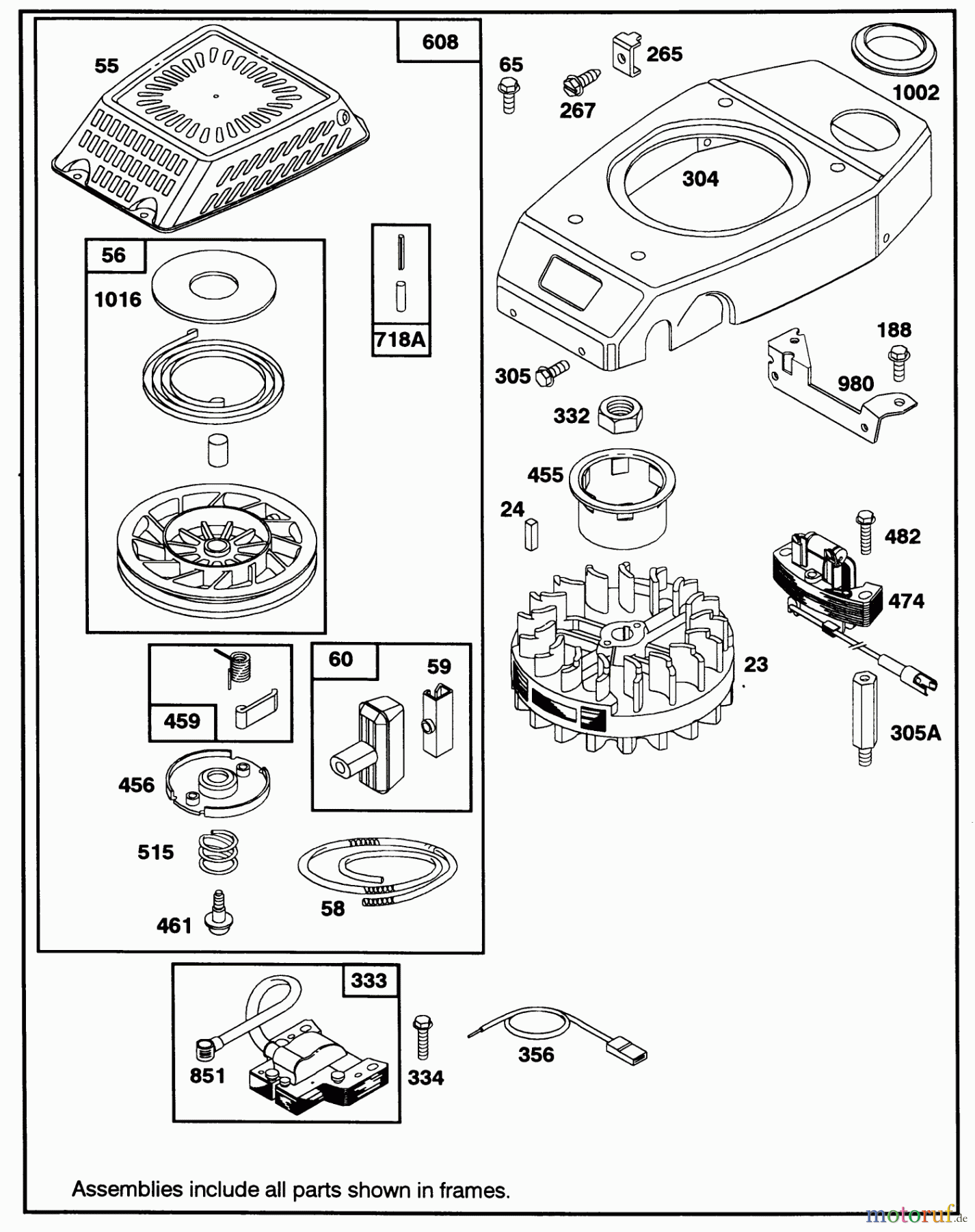  Toro Neu Mowers, Walk-Behind Seite 1 20325 - Toro Lawnmower, 1992 (2000001-2999999) ENGINE GTS-150 77-8990 #3