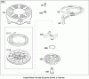 Spareparts REWIND STARTER ASSEMBLY BRIGGS AND STRATTON 124L02-0126-F1