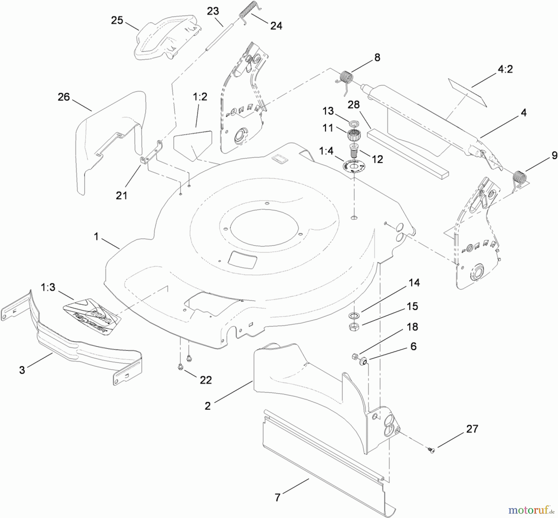 Toro Neu Mowers, Walk-Behind Seite 1 20351 - Toro 22