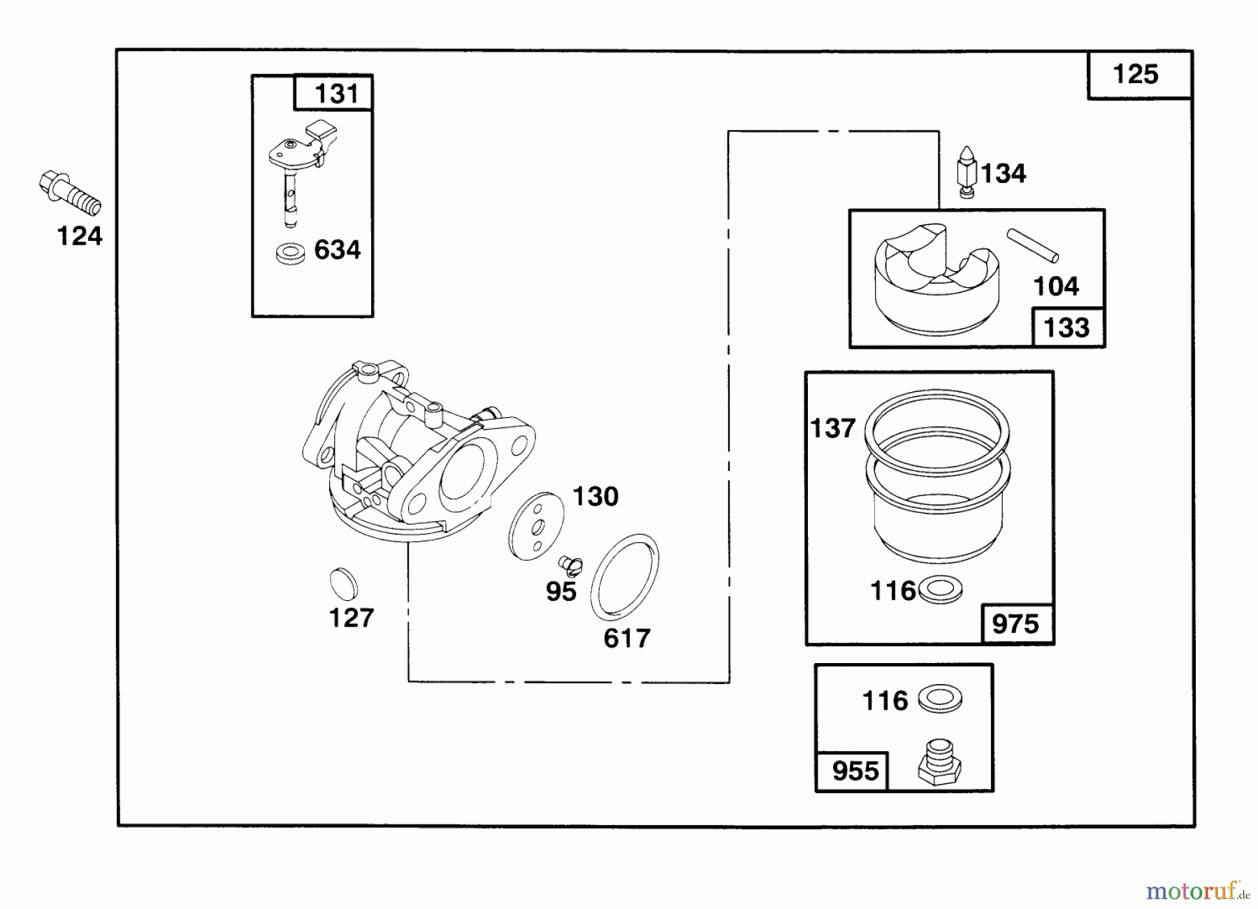 Toro Neu Mowers, Walk-Behind Seite 1 20442 - Toro Lawnmower, 1996 (6900001-6999999) ENGINE BRIGGS & STRATTON MODEL 127802-0640-01 #3