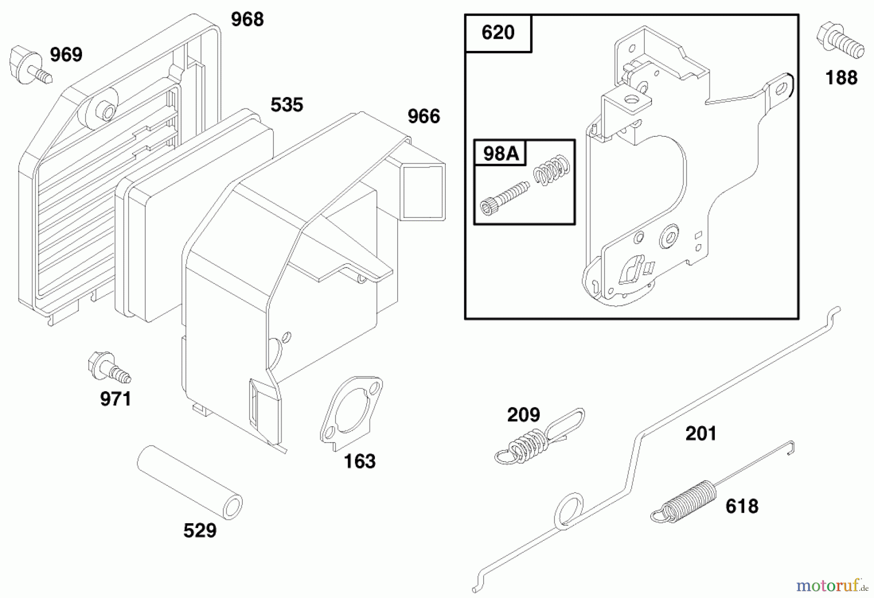 Toro Neu Mowers, Walk-Behind Seite 1 20476 - Toro Lawnmower, 1996 (6900001-6999999) ENGINE GTS 150 (MODEL NO. 20475 ONLY) #4
