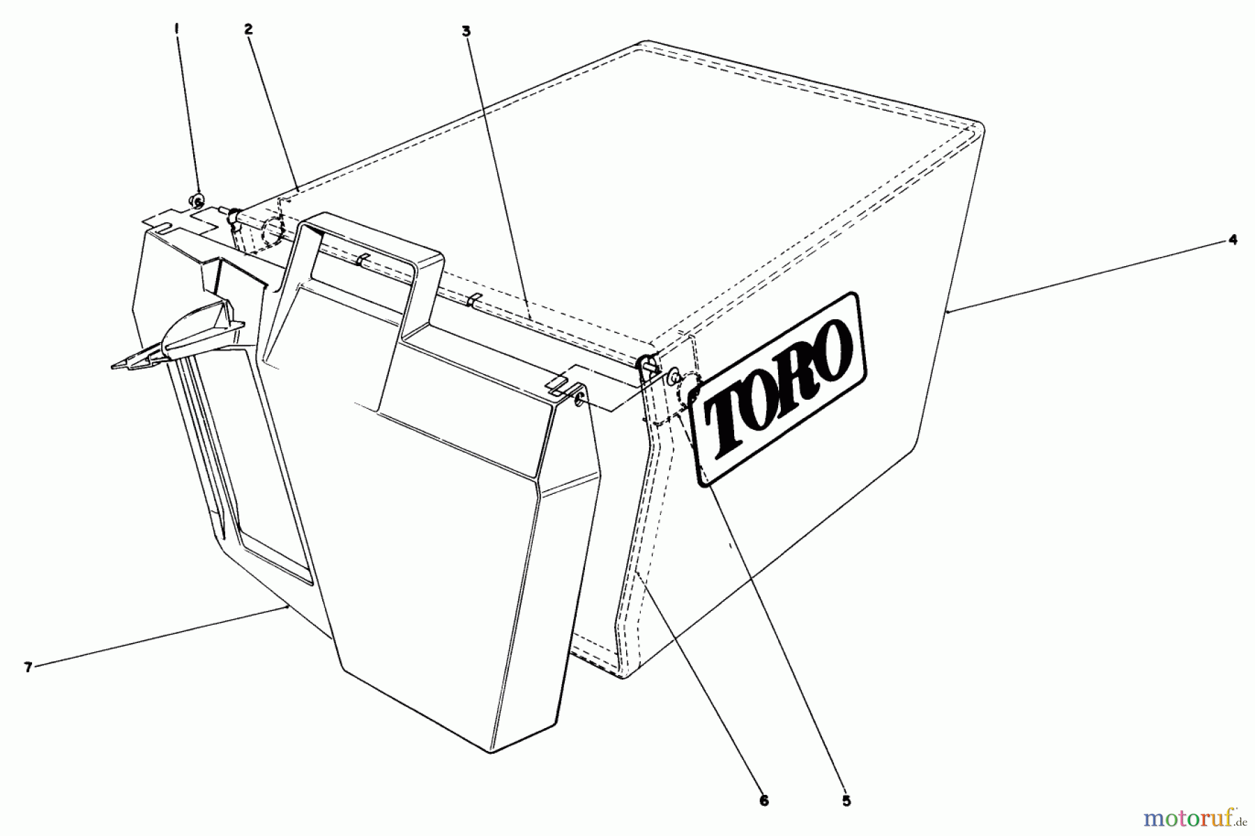 Toro Neu Mowers, Walk-Behind Seite 1 20563 - Toro Lawnmower, 1990 (0000001-0999999) GRASS BAG ASSEMBLY NO. 11-0159