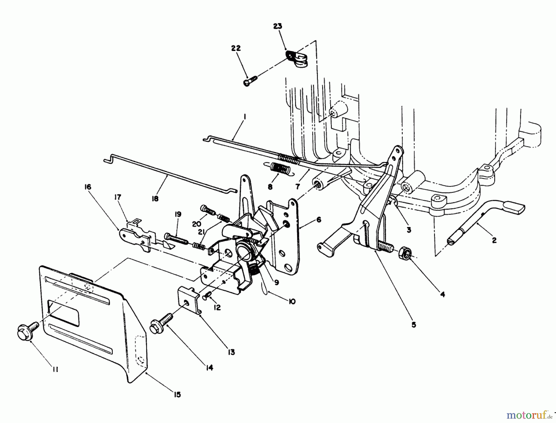  Toro Neu Mowers, Walk-Behind Seite 1 20622 - Toro Lawnmower, 1990 (0003102-0999999) GOVERNOR ASSEMBLY (MODEL NO. VMK9-2)