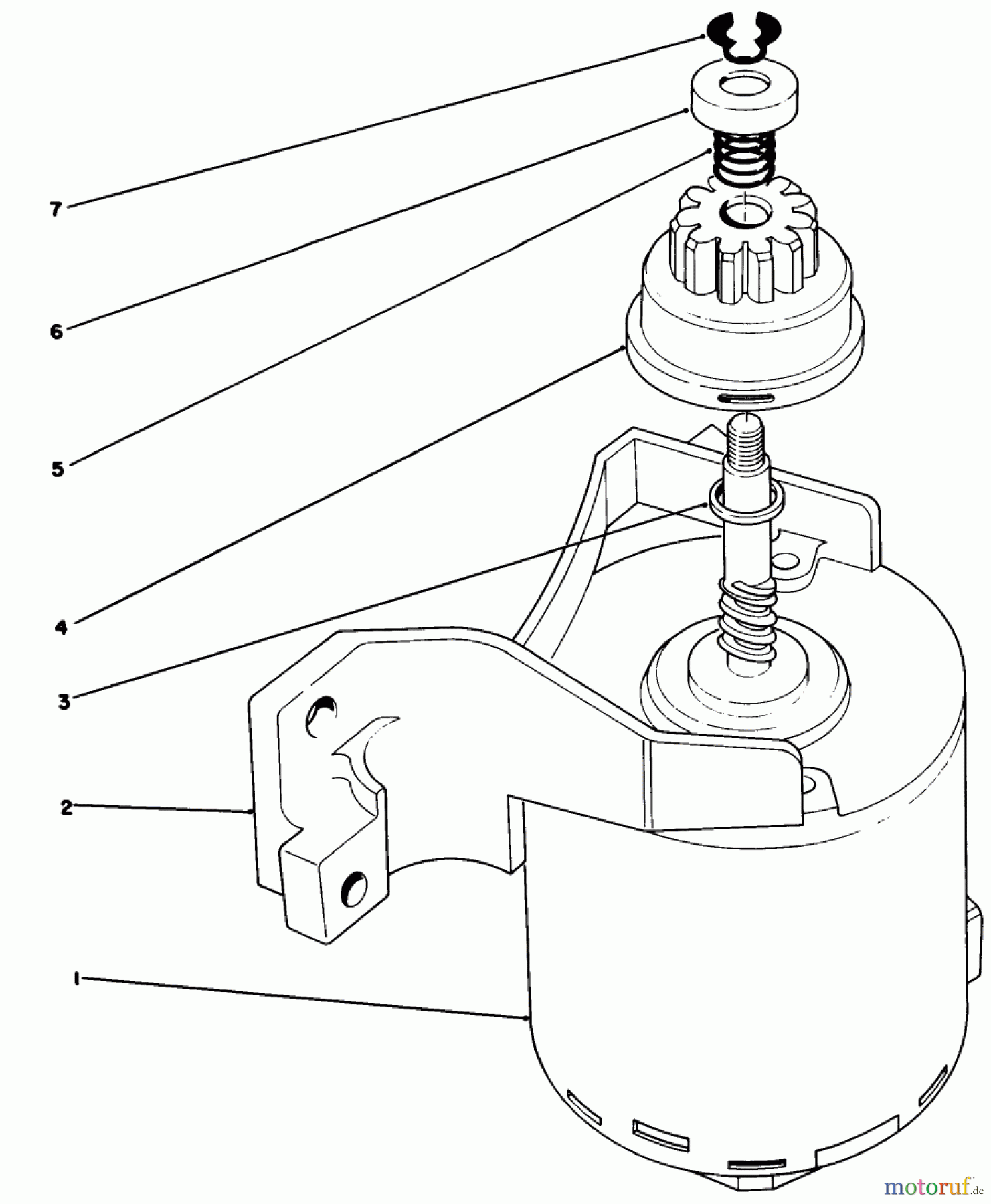 Toro Neu Mowers, Walk-Behind Seite 1 20677 - Toro Lawnmower, 1989 (9000001-9999999) STARTER ASSEMBLY