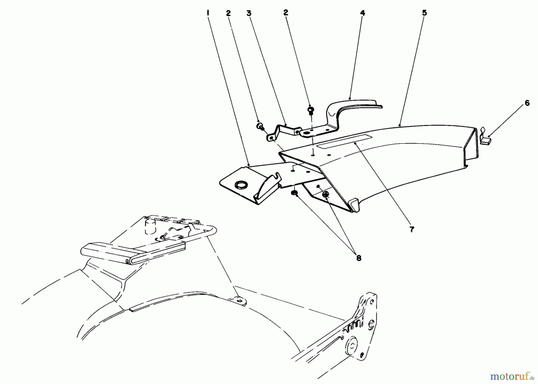  Toro Neu Mowers, Walk-Behind Seite 1 20680 - Toro Lawnmower, 1983 (3000001-3999999) SIDE DISCHARGE CHUTE MODEL NO. 59108 (OPTIONAL)