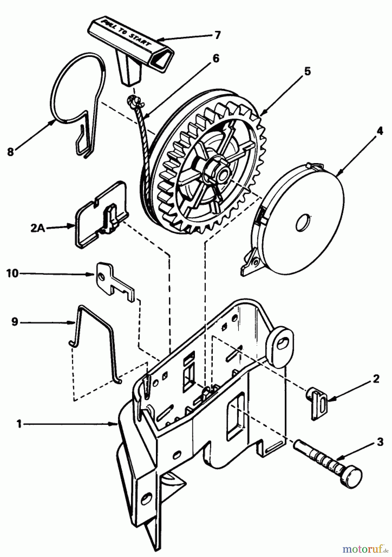 Toro Neu Mowers, Walk-Behind Seite 1 20762 - Toro Lawnmower, 1979 (9000001-9999999) STARTER NO. 590531