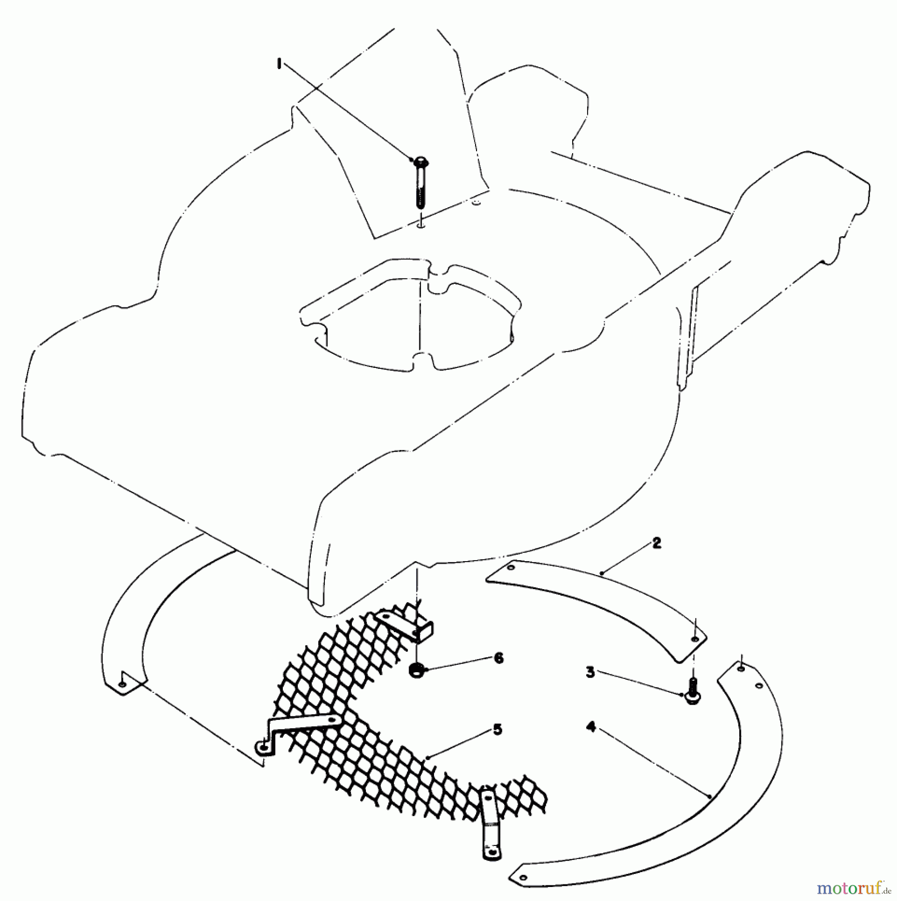  Toro Neu Mowers, Walk-Behind Seite 1 20772 - Toro Lawnmower, 1980 (0000001-0999999) LEAF SHREDDER KIT NO. 59100 (OPTIONAL)