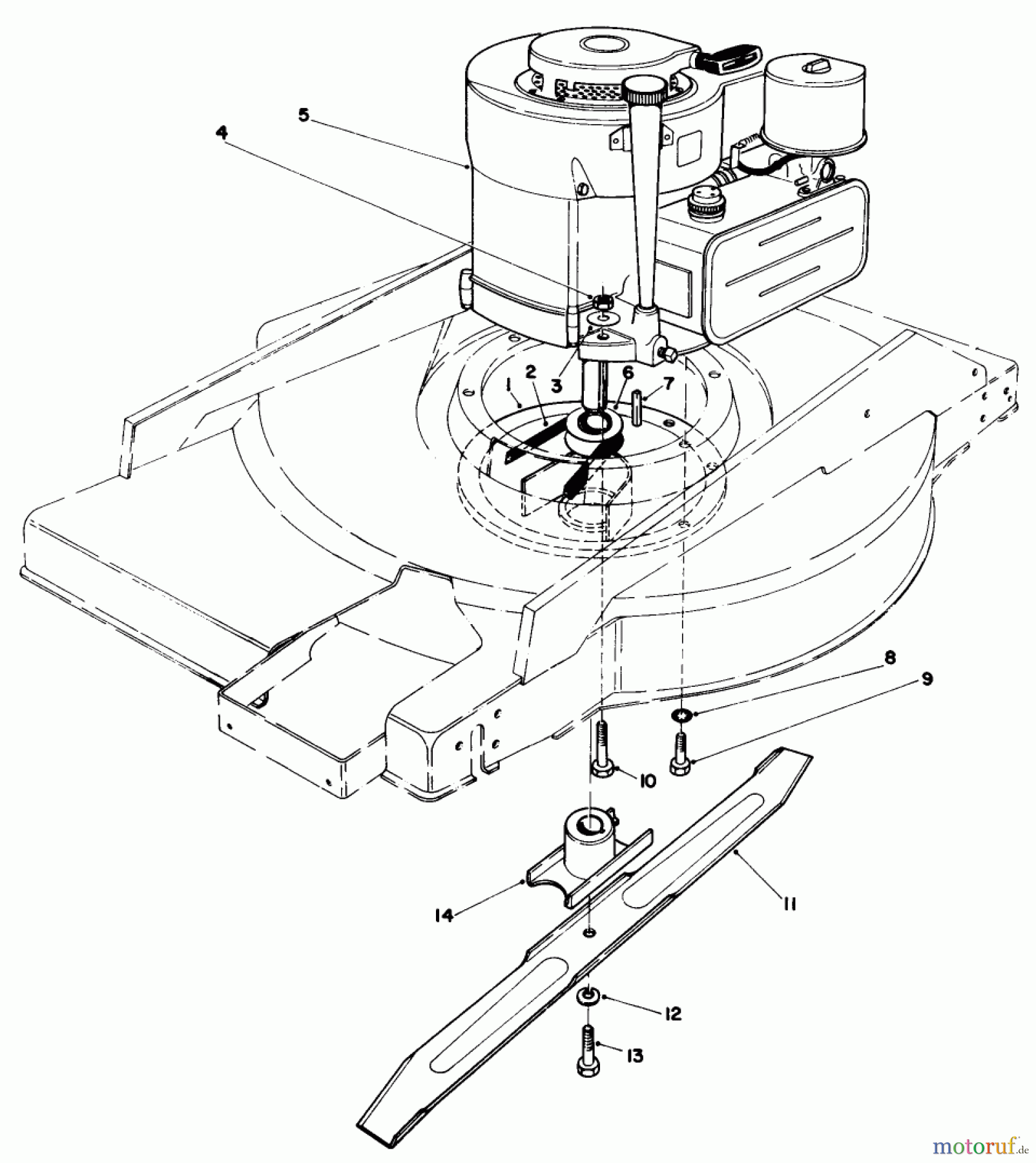 Toro Neu Mowers, Walk-Behind Seite 2 22010 - Toro Lawnmower, 1984 (4000001-4999999) ENGINE ASSEMBLY
