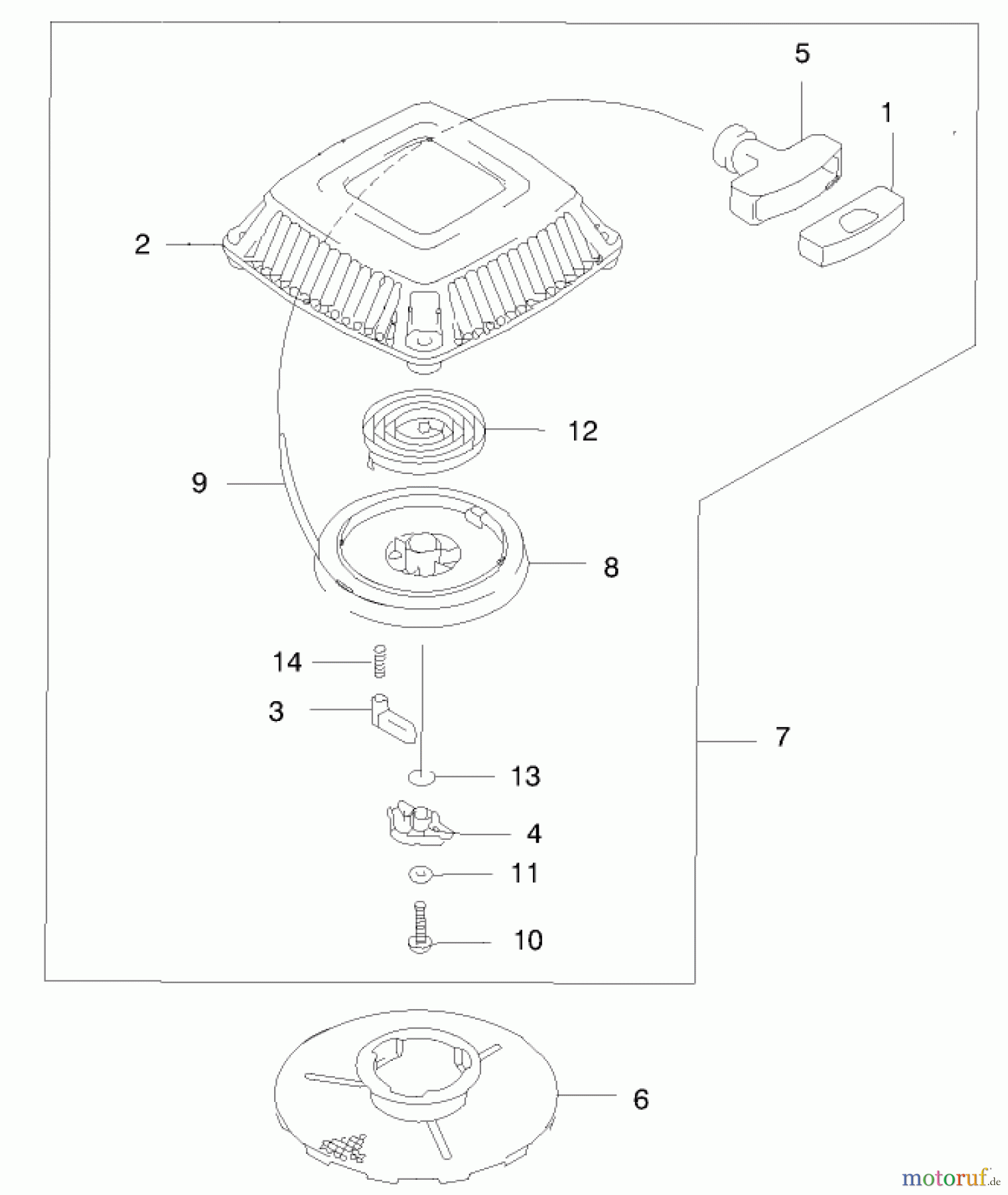  Toro Neu Mowers, Walk-Behind Seite 2 22171 - Toro Recycler Mower, 2000 (200000001-200999999) STARTER