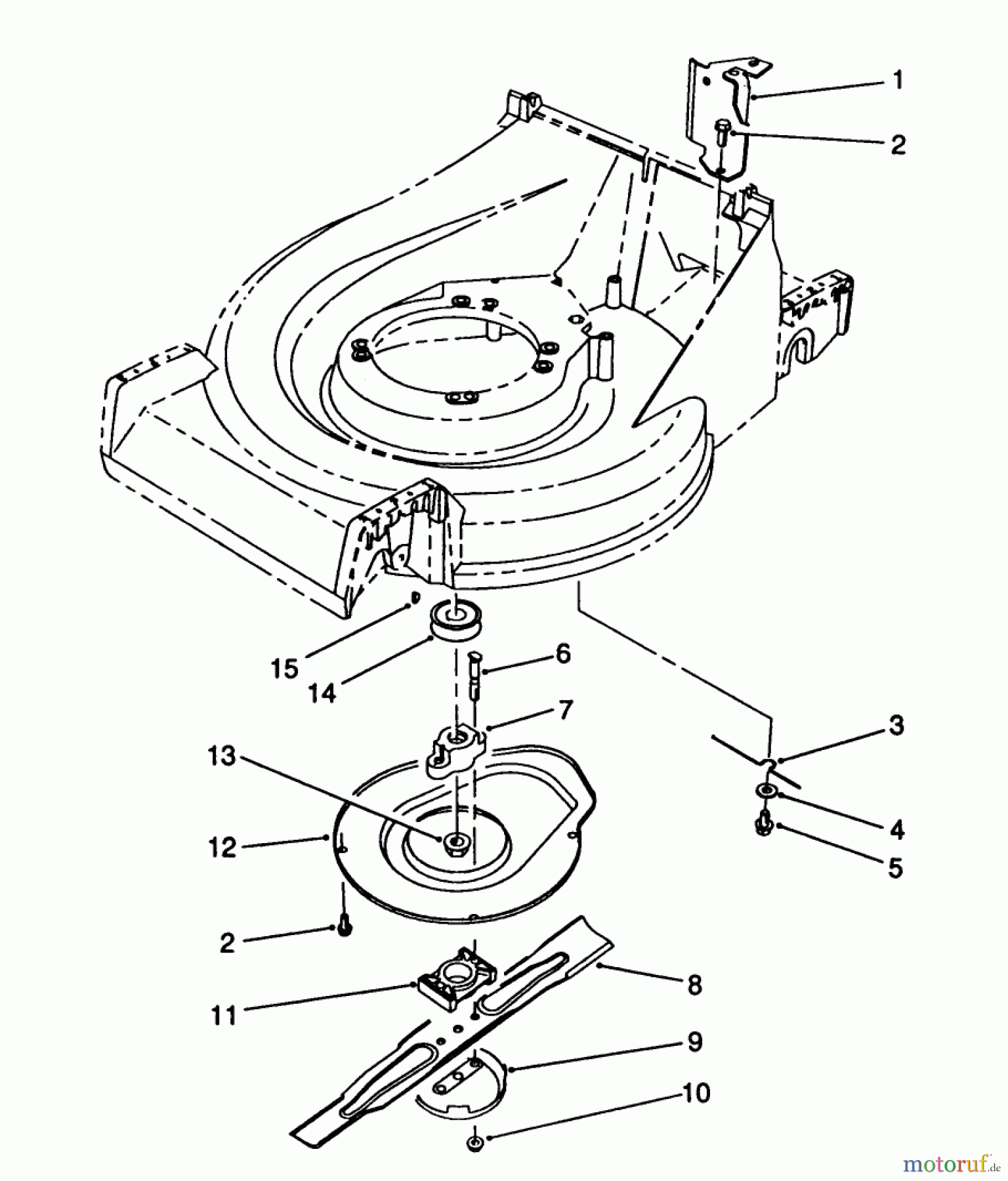  Toro Neu Mowers, Walk-Behind Seite 2 26625C - Toro Lawnmower, 1989 (9000001-9999999) BLADE ASSEMBLY