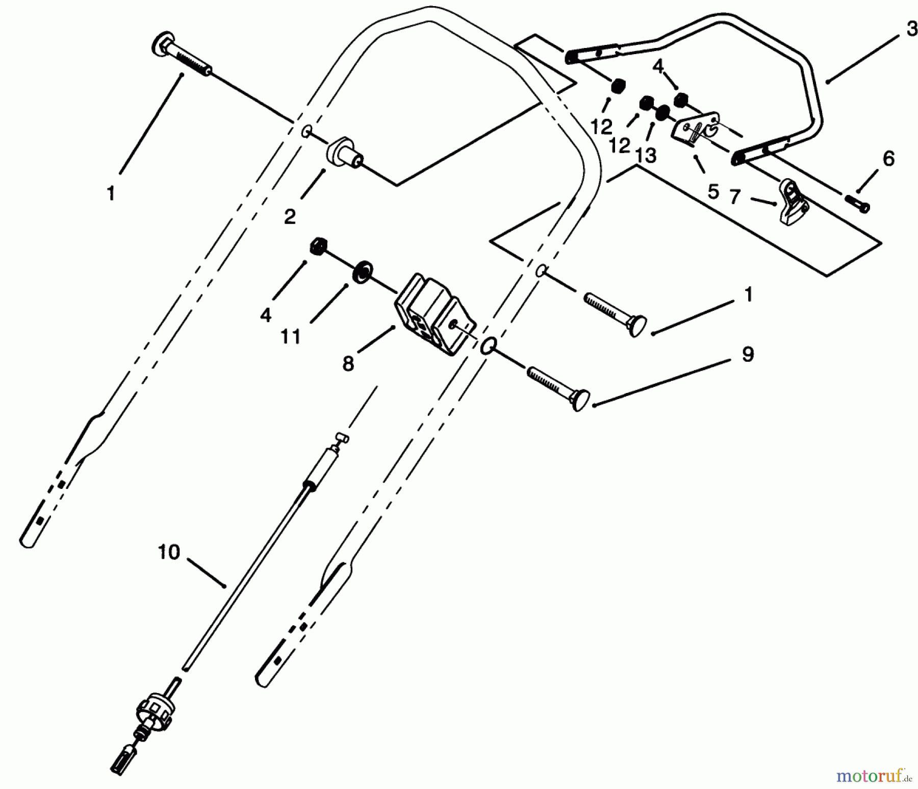 Toro Neu Mowers, Walk-Behind Seite 2 26630BG - Toro Lawnmower, 1993 (3900001-3999999) TRACTION CONTROL ASSEMBLY