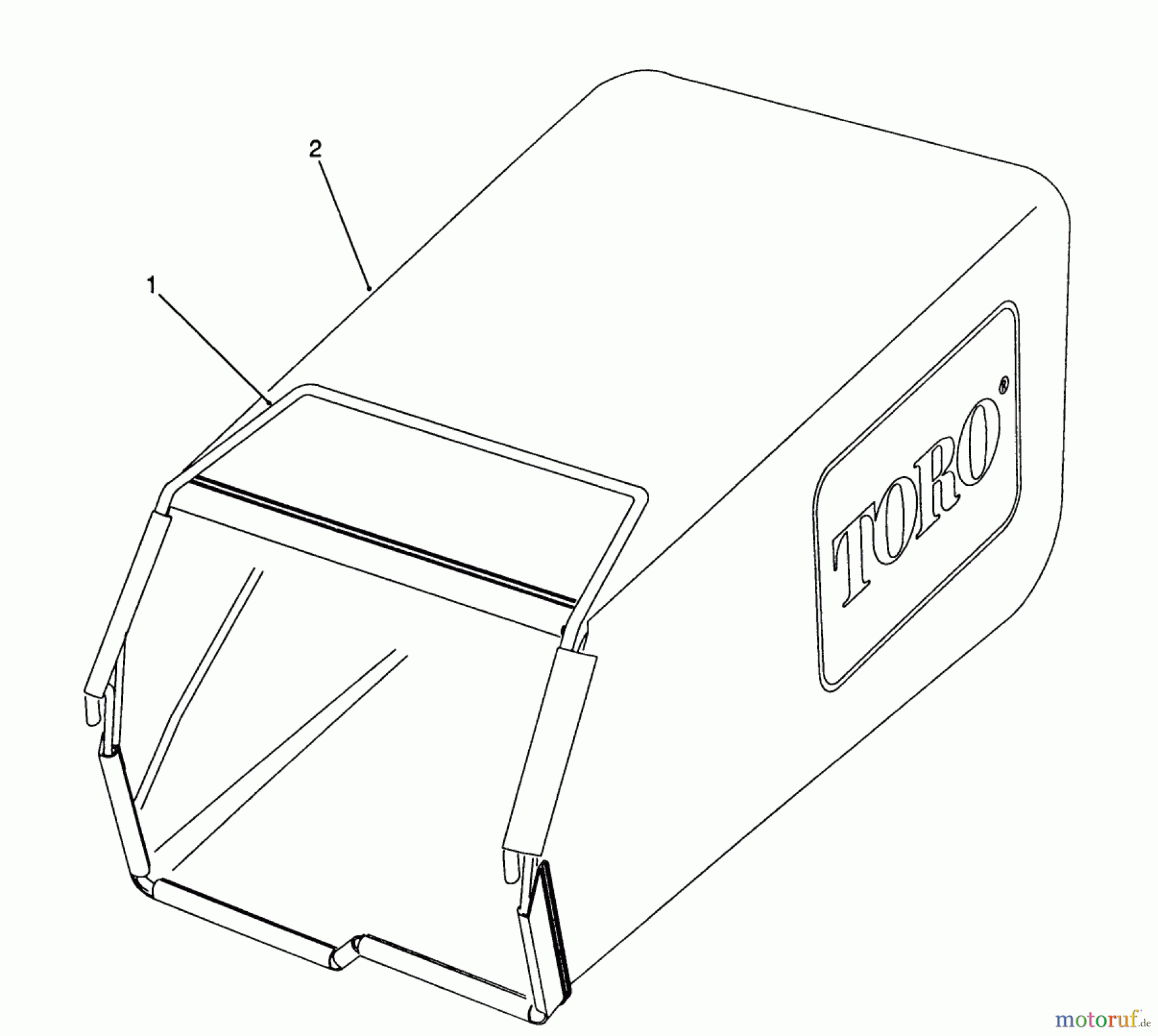  Toro Neu Mowers, Walk-Behind Seite 2 26680WG - Toro Lawnmower, 1990 (0000001-0999999) GRASS BAG ASSEMBLY