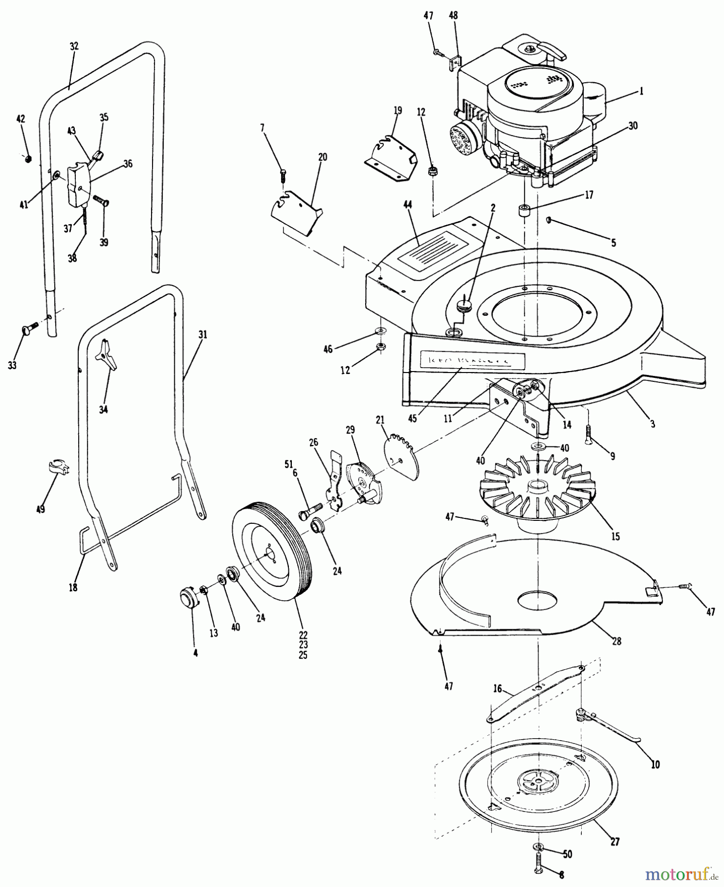 Toro Neu Mowers, Walk-Behind Seite 2 3-0200 - Toro Bladeless Mower, 1970 PARTS LIST FOR MODEL 3-0200
