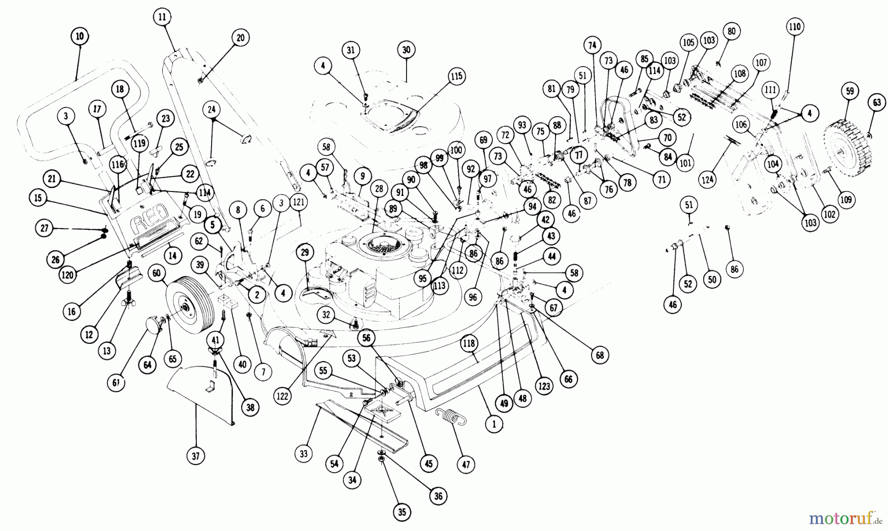 Toro Neu Mowers, Walk-Behind Seite 2 LCP-2147-1 - Toro Regal IV Mower, 1968 PARTS LIST FOR LCP-2147-1