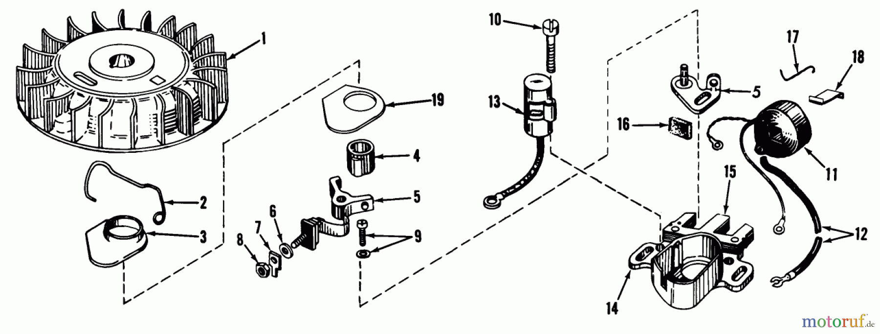  Toro Neu Mowers, Wide-Area Walk-Behind 23301 - Toro Lawnmower, 1972 (2000001-2999999) MAGNETO MODEL NO. 610689A