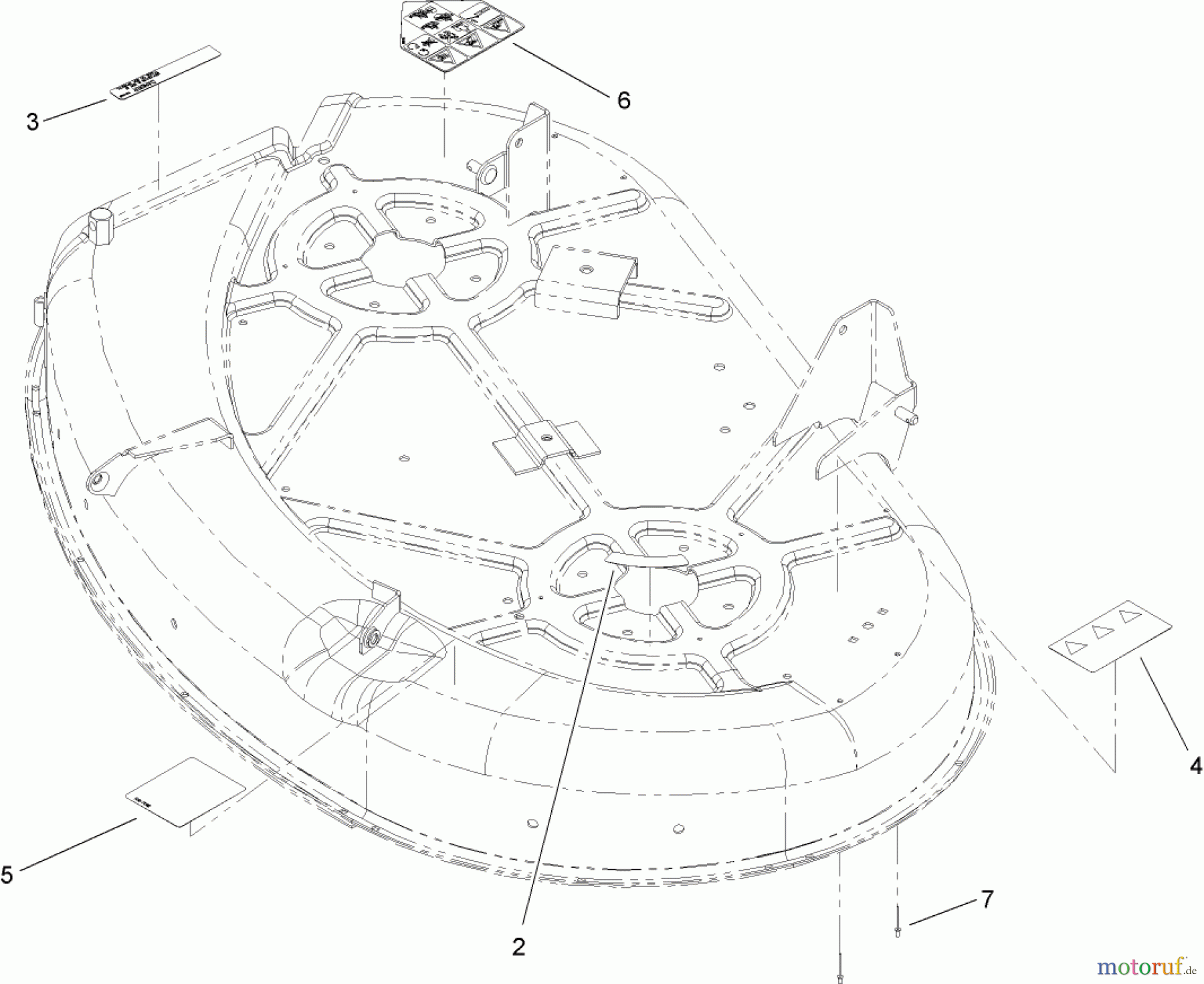  Toro Neu Mowers, Zero-Turn 74327 (Z420) - Toro TimeCutter Z420 Riding Mower, 2006 (260000001-260019999) 42IN DECK ASSEMBLY NO. 110-1895