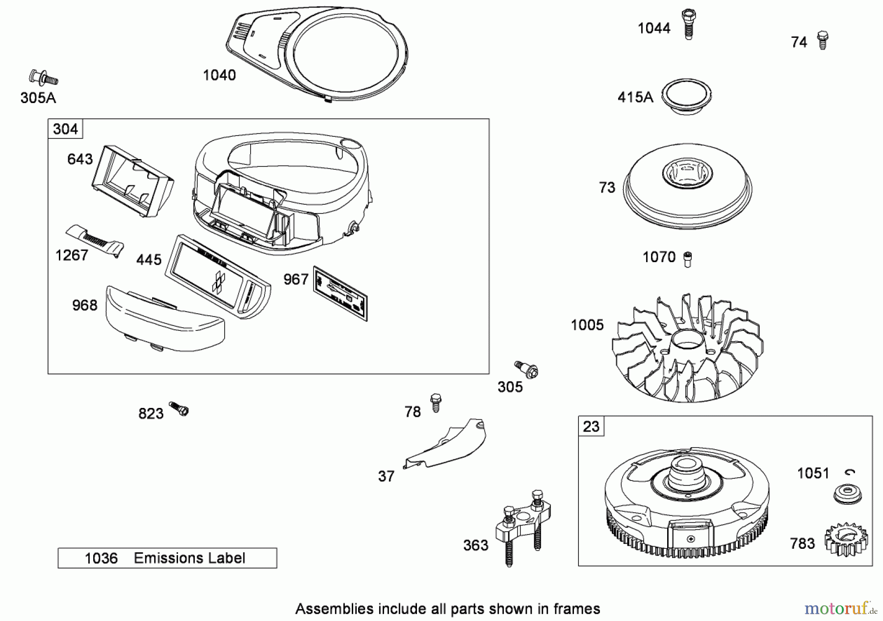  Toro Neu Mowers, Zero-Turn 74433 (ZD420) - Toro TimeCutter ZD420 Riding Mower, 2008 (280000001-280999999) BLOWER HOUSING ASSEMBLY BRIGGS AND STRATTON MODEL 31P777-0133-E1