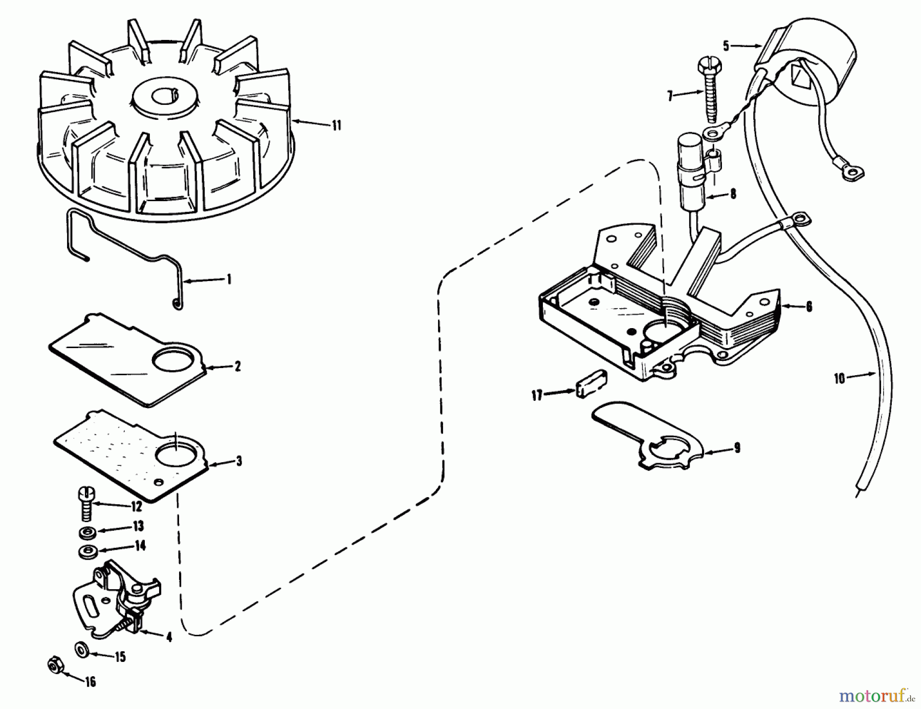 Toro Neu Snow Blowers/Snow Throwers Seite 1 31505 - Toro Snowmaster, 1975 (5000001-5999999) MAGNETO NO. 610659