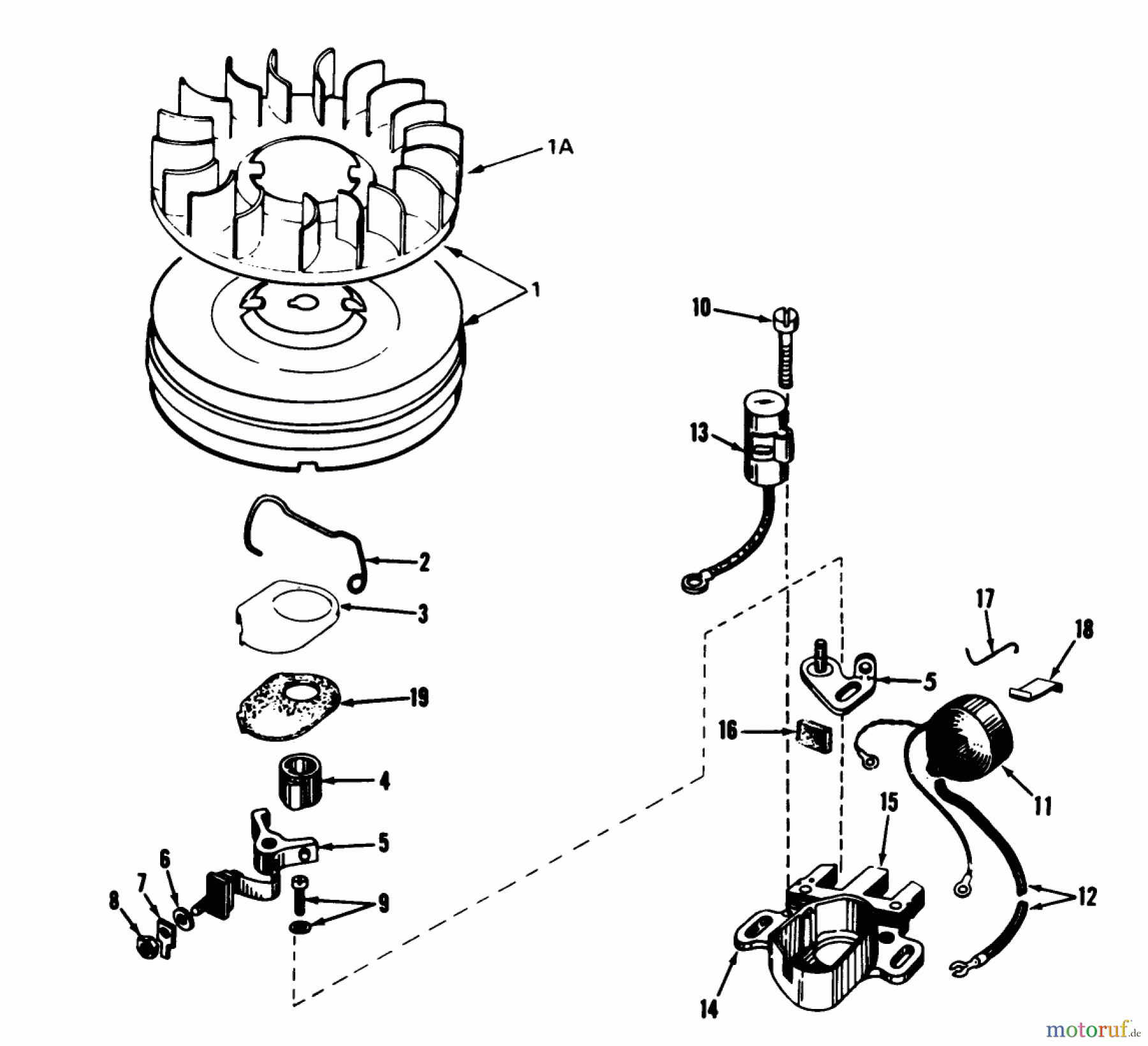  Toro Neu Snow Blowers/Snow Throwers Seite 1 38050 (724) - Toro 724 Snowthrower, 1979 (9000001-9999999) MAGNETO NO. 610694A (7 H.P. SNOWTHROWER MODEL NO. 38050)