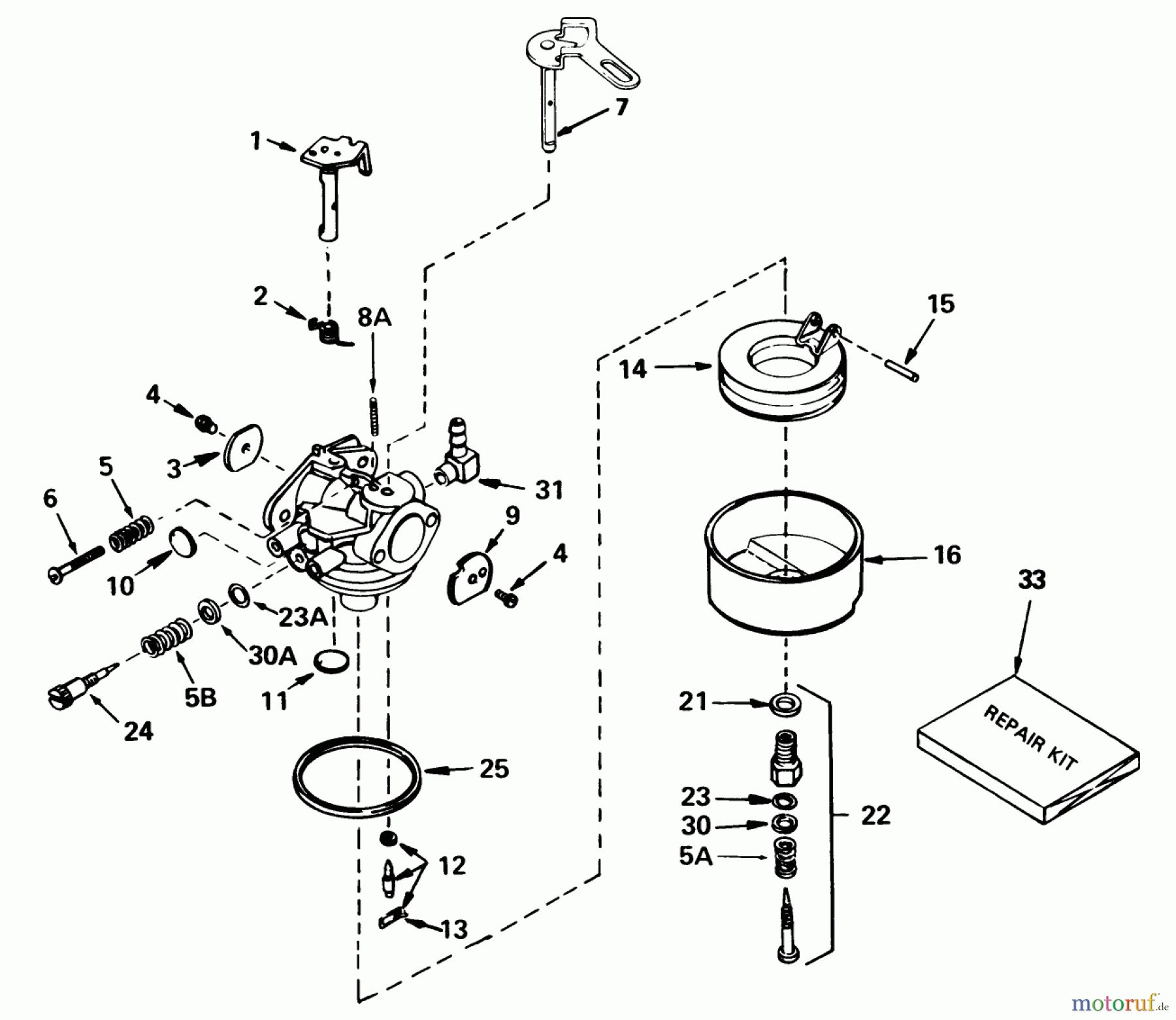Toro Neu Snow Blowers/Snow Throwers Seite 1 38056 (521) - Toro 521 Snowthrower, 1988 (8000001-8999999) CARBURETOR NO. 632107