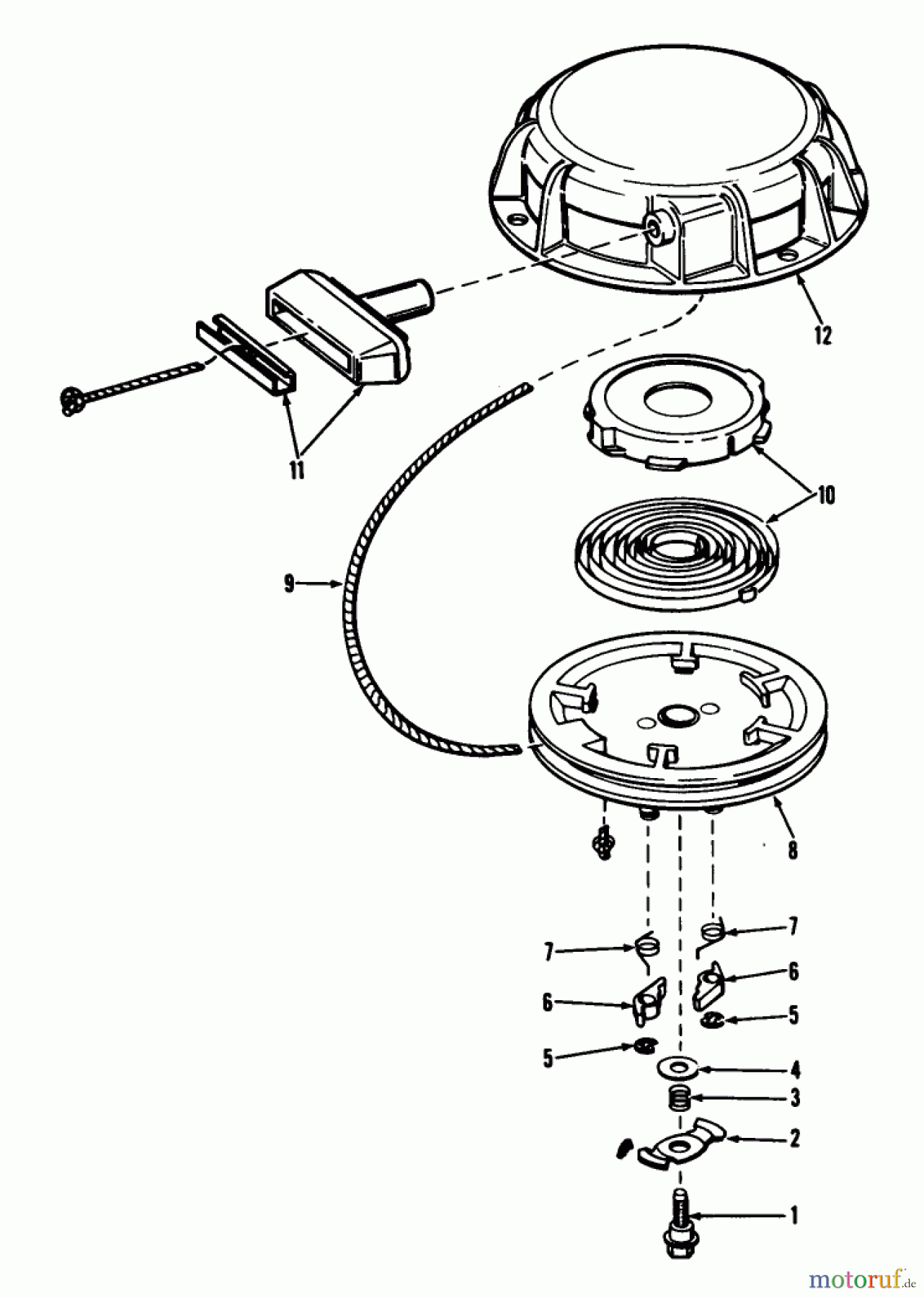 Toro Neu Snow Blowers/Snow Throwers Seite 1 38085 (824) - Toro 824 Snowthrower, 1983 (3000001-3999999) REWIND STARTER NO. 59O479
