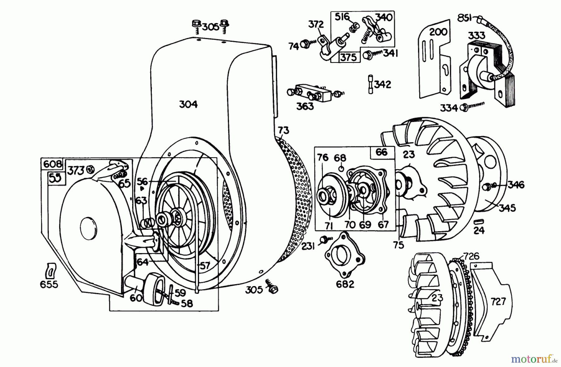 Toro Neu Snow Blowers/Snow Throwers Seite 1 38150 (826) - Toro 826 Snowthrower, 1979 (9000001-9999999) ENGINE BRIGGS & STRATTON MODEL NO. 190402 TYPE 0989-01 (8 H.P. SNOWTHROWER MODEL 38150) #1