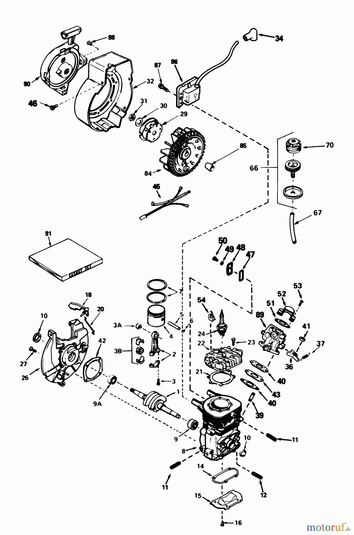 Toro Neu Snow Blowers/Snow Throwers Seite 1 38162 (S-620) - Toro S-620 Snowthrower, 1985 (5000001-5999999) ENGINE TECUMSEH MODEL AH-600 TYPE 1623-A