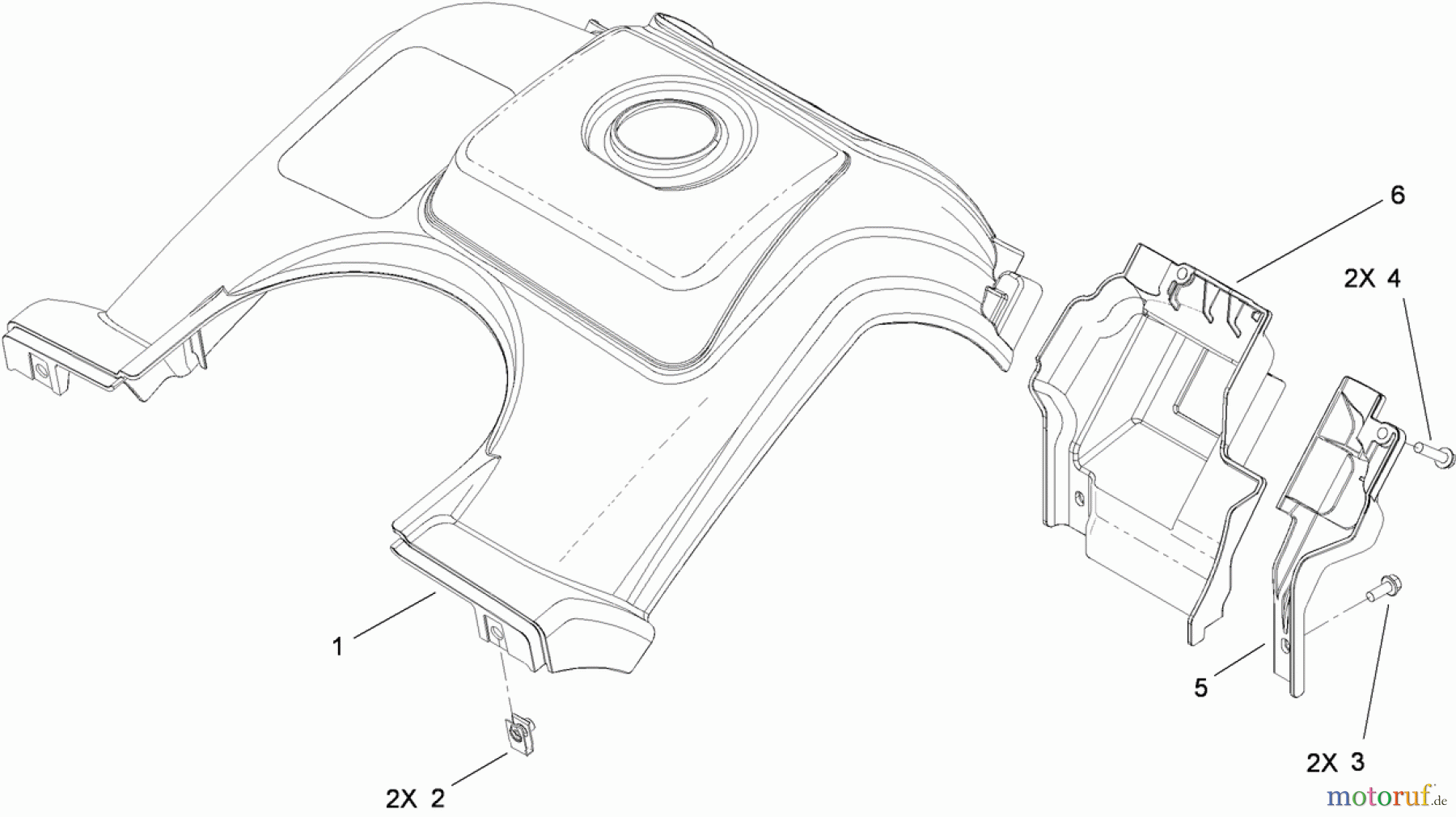  Toro Neu Snow Blowers/Snow Throwers Seite 1 38272 (180) - Toro Power Clear 180 Snowthrower, 2011 (311003001-311999999) SHROUD ASSEMBLY