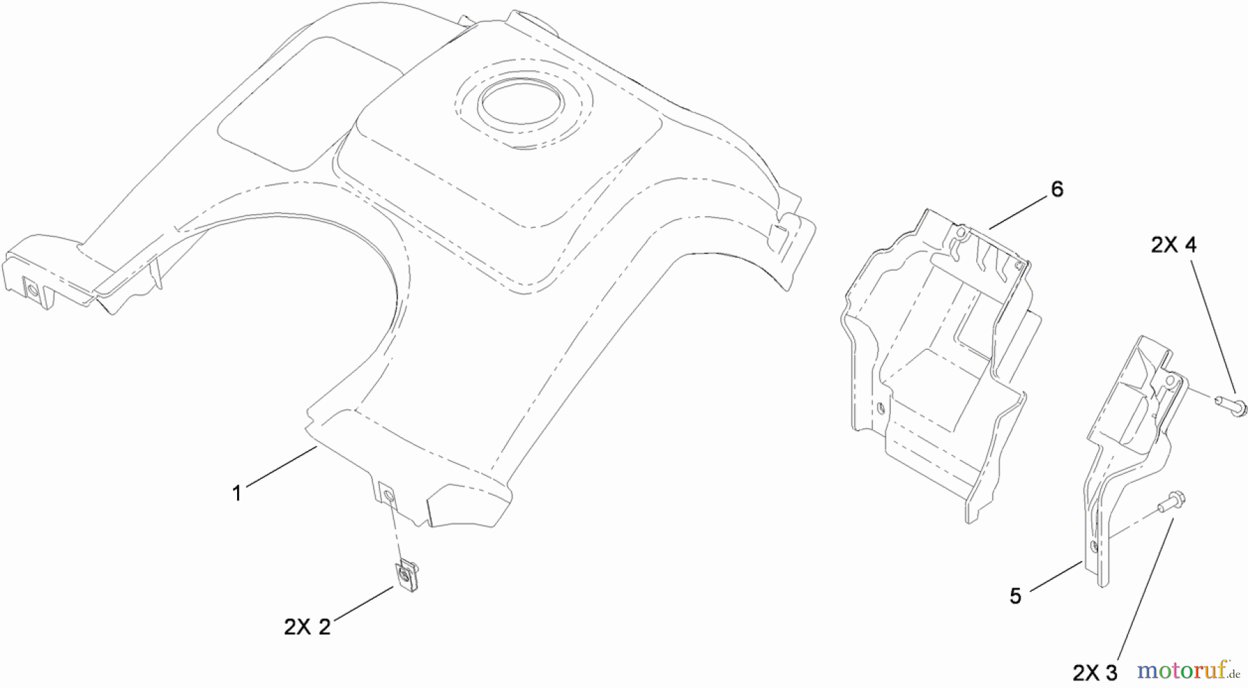 Toro Neu Snow Blowers/Snow Throwers Seite 1 38273 - Toro Powerlite Snowthrower, 2011 (311003001-311999999) SHROUD ASSEMBLY
