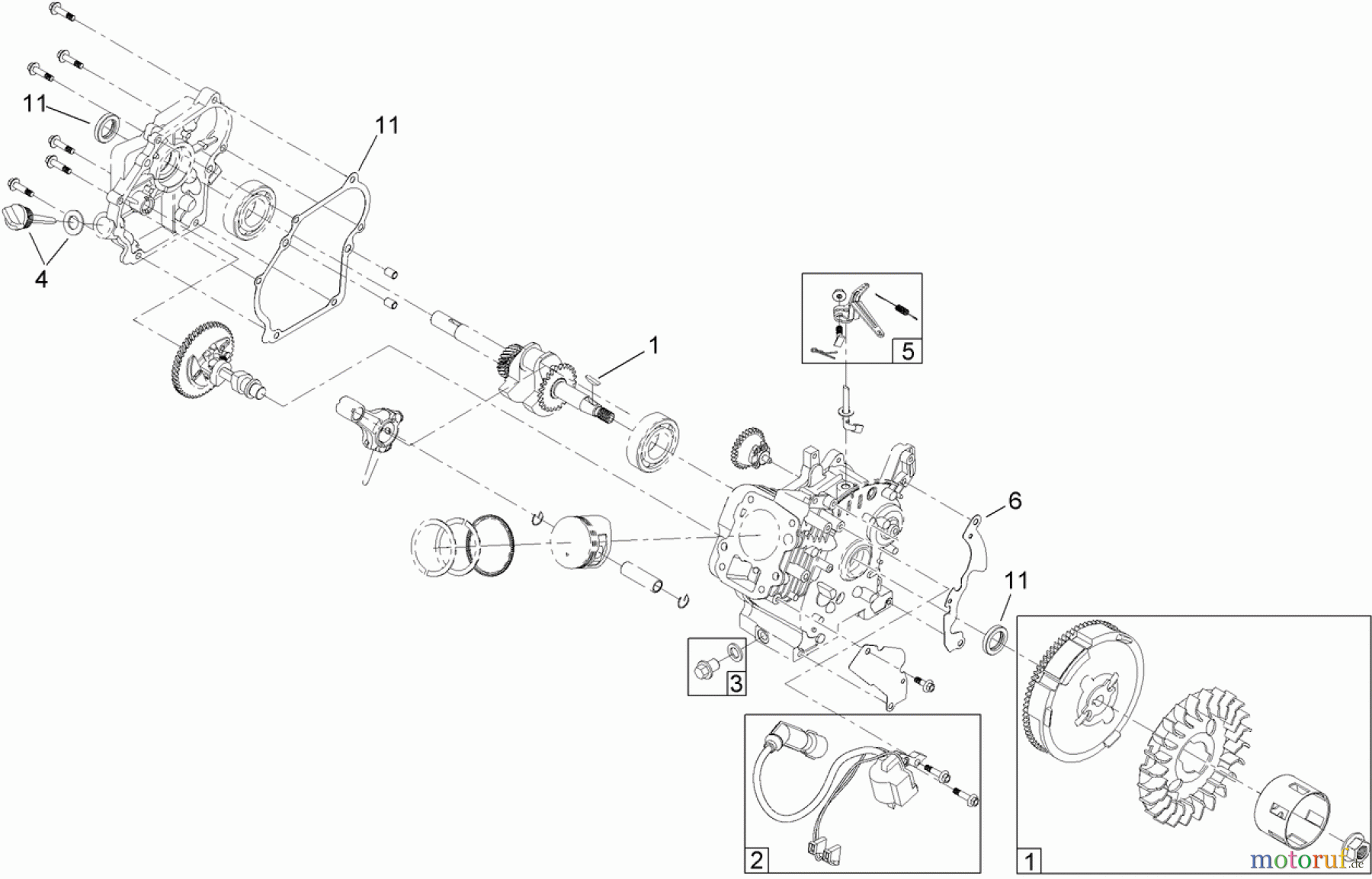  Toro Neu Snow Blowers/Snow Throwers Seite 1 38282 (418 ZE) - Toro Power Clear 418 ZE Snowthrower, 2013 (SN 313000001-313999999) ENGINE ASSEMBLY NO. 2