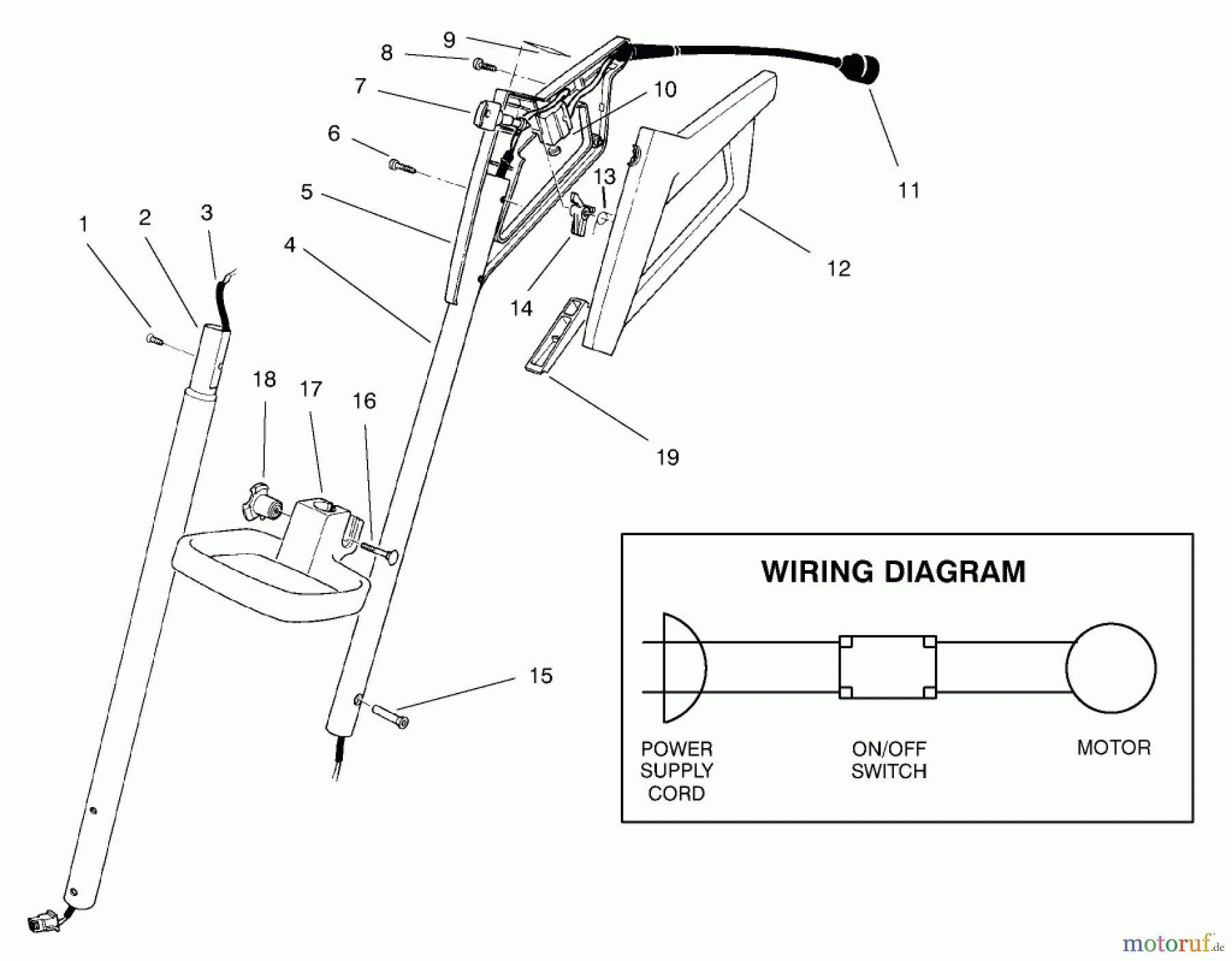  Toro Neu Snow Blowers/Snow Throwers Seite 1 38310 - Toro Power Shovel Snowthrower, 2000 (200000001-200999999) HANDLE ASSEMBLY