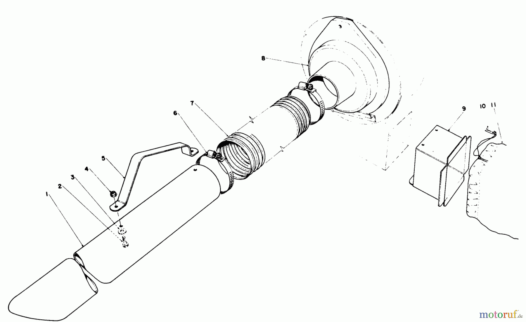  Toro Neu Blowers/Vacuums/Chippers/Shredders 62933 - Toro 5 hp Lawn Blower, 1980 (0000001-0999999) BLOWER BAGGING KIT MODEL NO. 59084