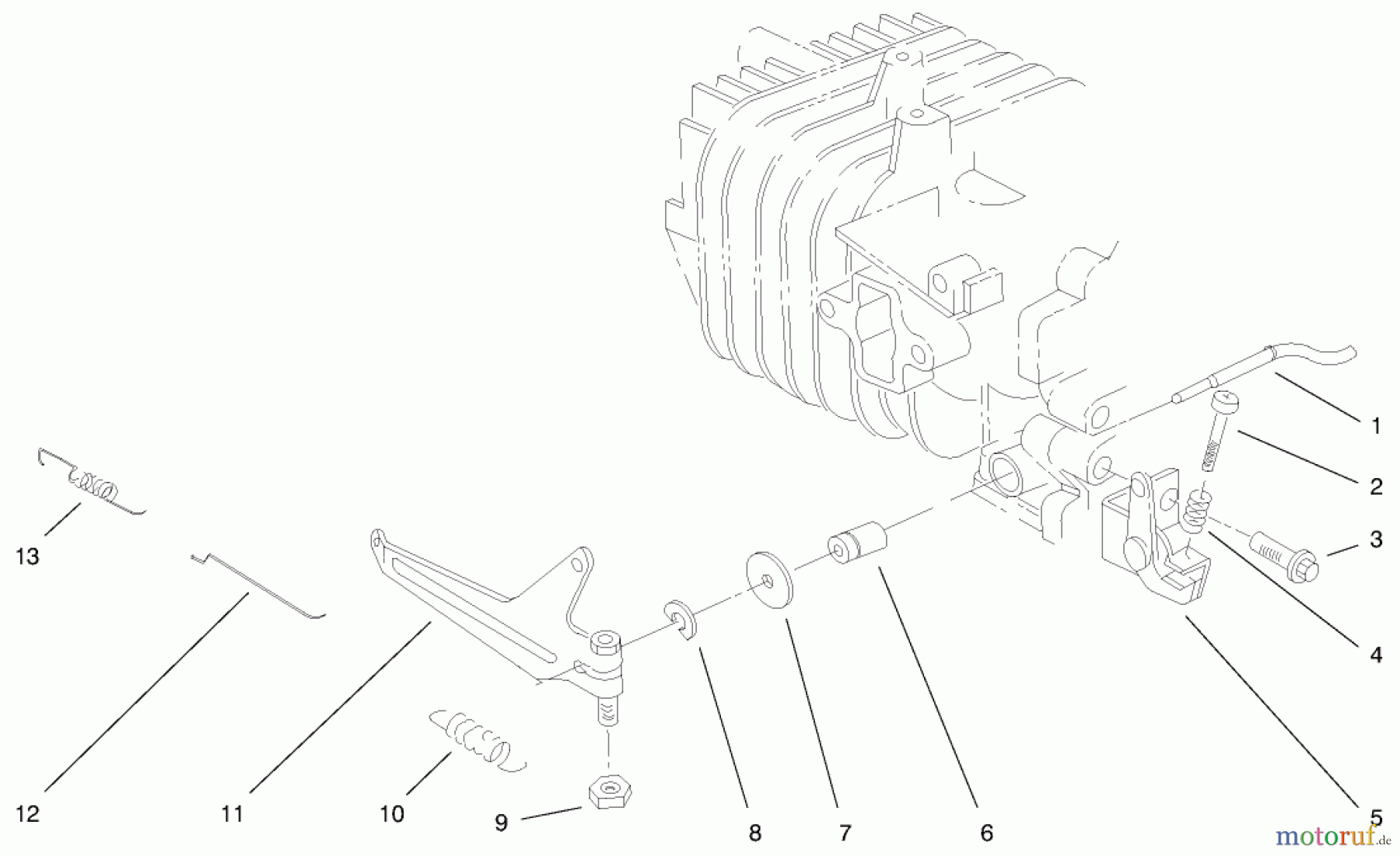  Toro Neu Snow Blowers/Snow Throwers Seite 1 38430 (3000) - Toro CCR 3000 Snowthrower, 1999 (9900001-9999999) ENGINE ASSEMBLY (MODEL NO. 38435) #4