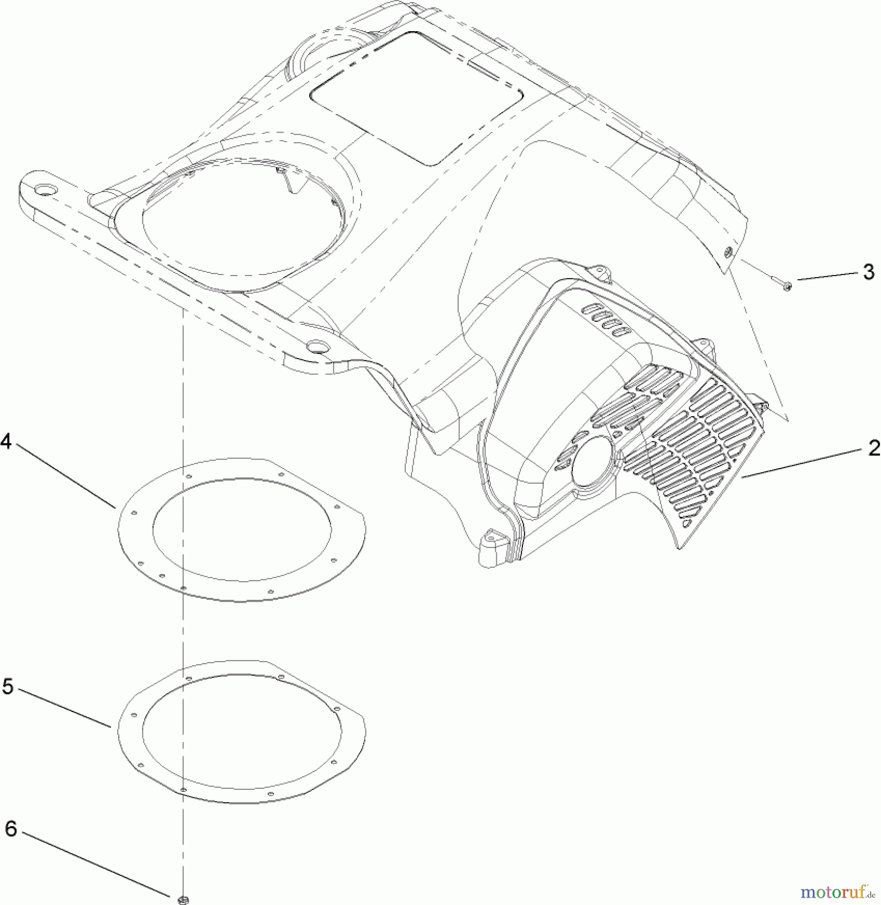  Toro Neu Snow Blowers/Snow Throwers Seite 1 38516 (2450) - Toro CCR 2450 GTS Snowthrower, 2007 (270010001-270999999) UPPER SHROUD ASSEMBLY NO. 110-3400