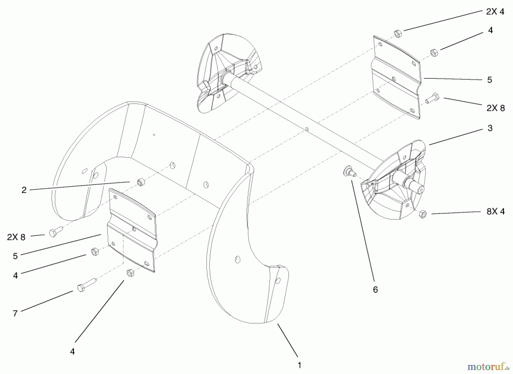  Toro Neu Snow Blowers/Snow Throwers Seite 1 38538 (3650) - Toro CCR 3650 GTS Snowthrower, 2002 (220000001-220999999) IMPELLER ASSEMBLY