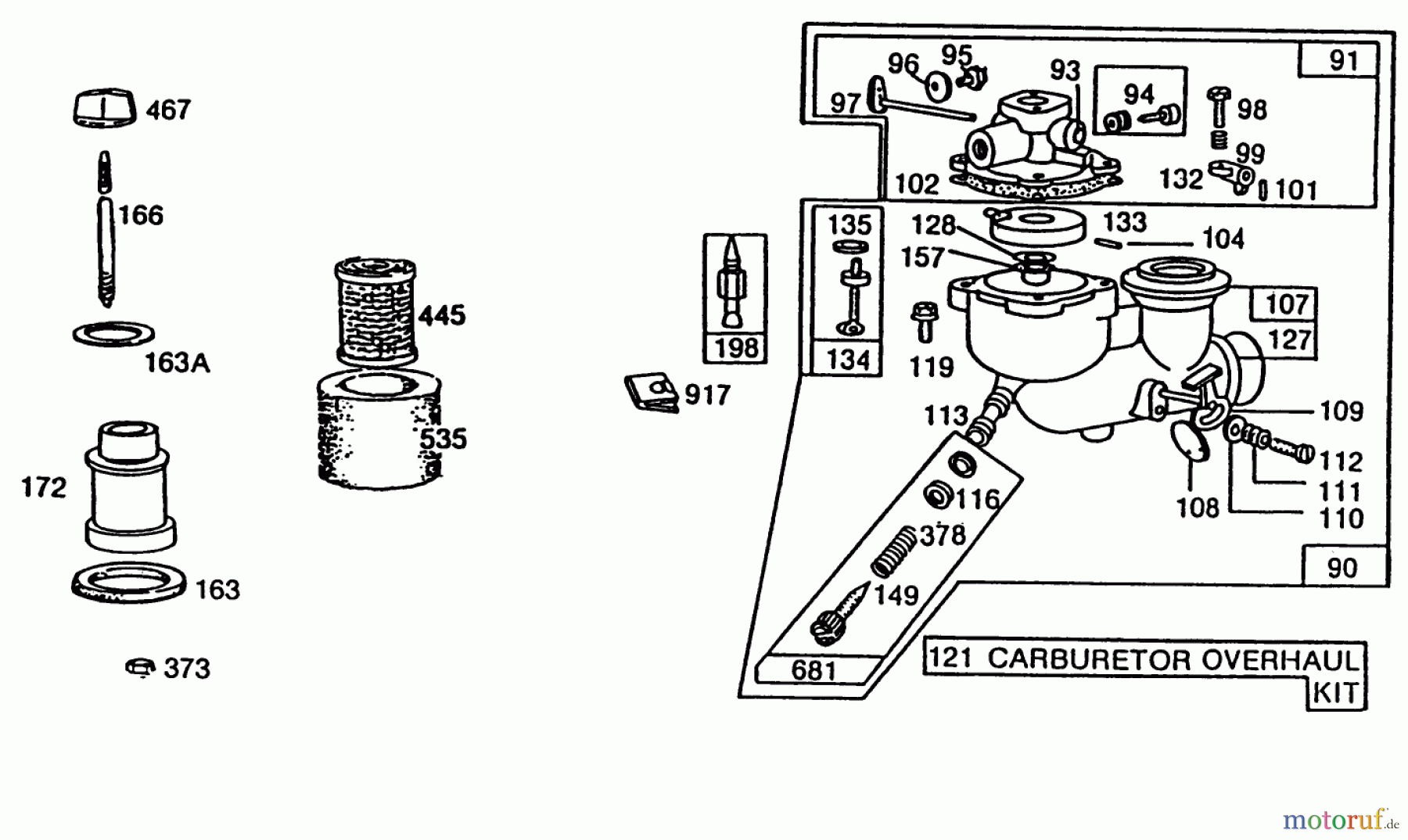 Toro Neu Edgers 58431 - Toro 3.5 hp Edger, 1991 (1000001-1999999) ENGINE BRIGGS & STRATTON MODEL NO. 80332 TYPE NO. 1655-01 #3