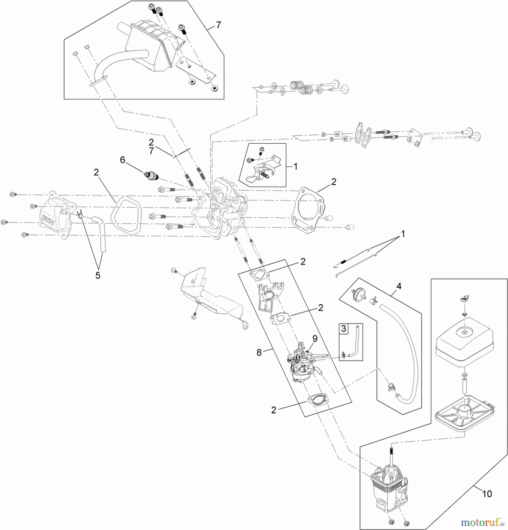 Toro Neu Snow Blowers/Snow Throwers Seite 1 38569 (6053 ES) - Toro CCR 6053 ES Quick Clear Snowthrower, 2013 (SN 313000001-313001999) ENGINE ASSEMBLY NO. 1