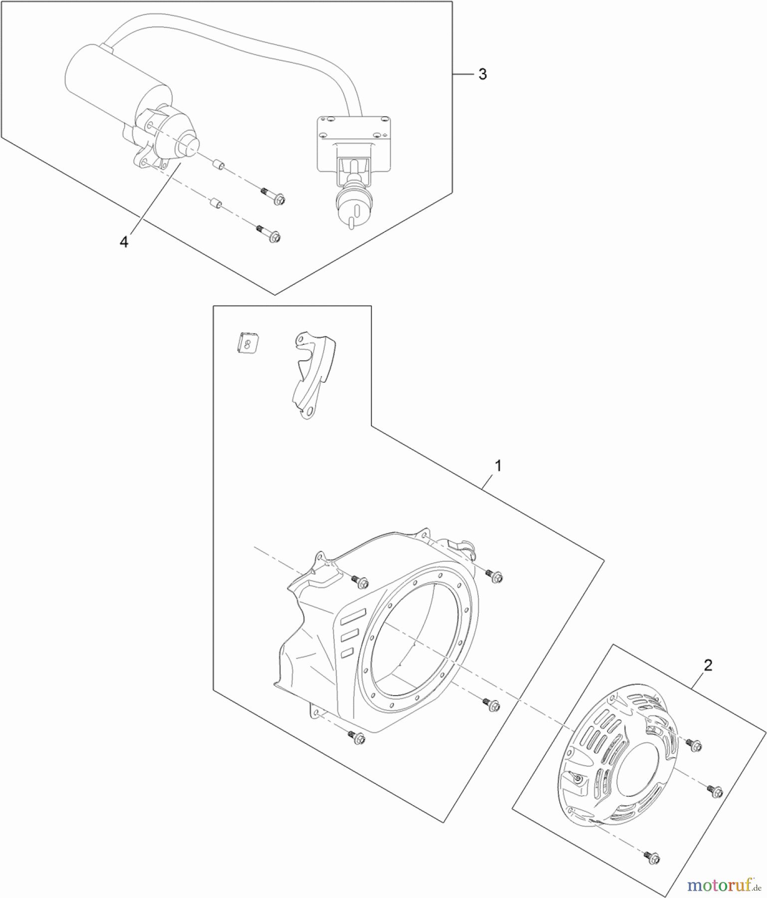  Toro Neu Snow Blowers/Snow Throwers Seite 1 38569 (6053 ES) - Toro CCR 6053 ES Quick Clear Snowthrower, 2013 (SN 313000001-313001999) ENGINE ASSEMBLY NO. 3