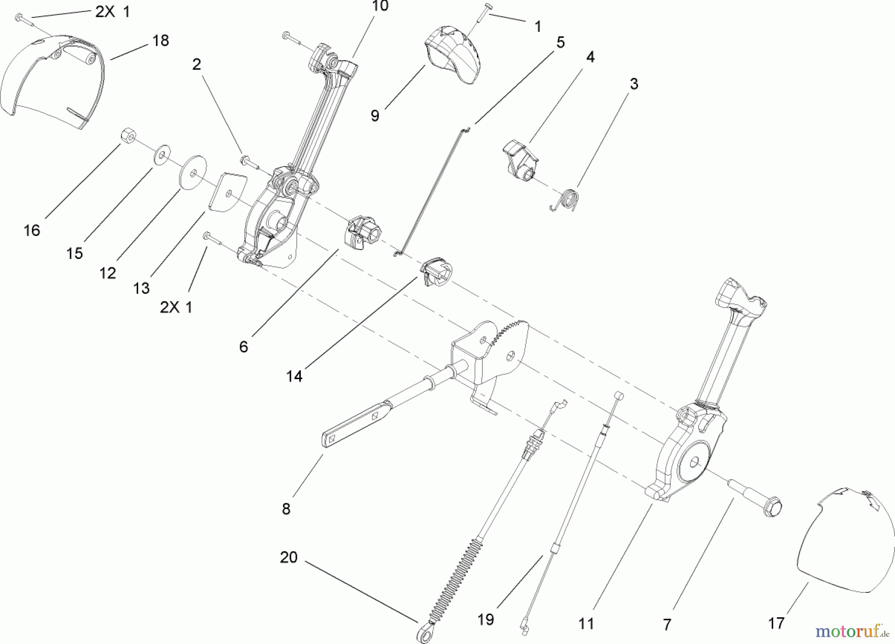  Toro Neu Snow Blowers/Snow Throwers Seite 2 38635 (828 LE) - Toro Power Max 828 LE Snowthrower, 2005 (250000001-250999999) CHUTE CONTROL ASSEMBLY