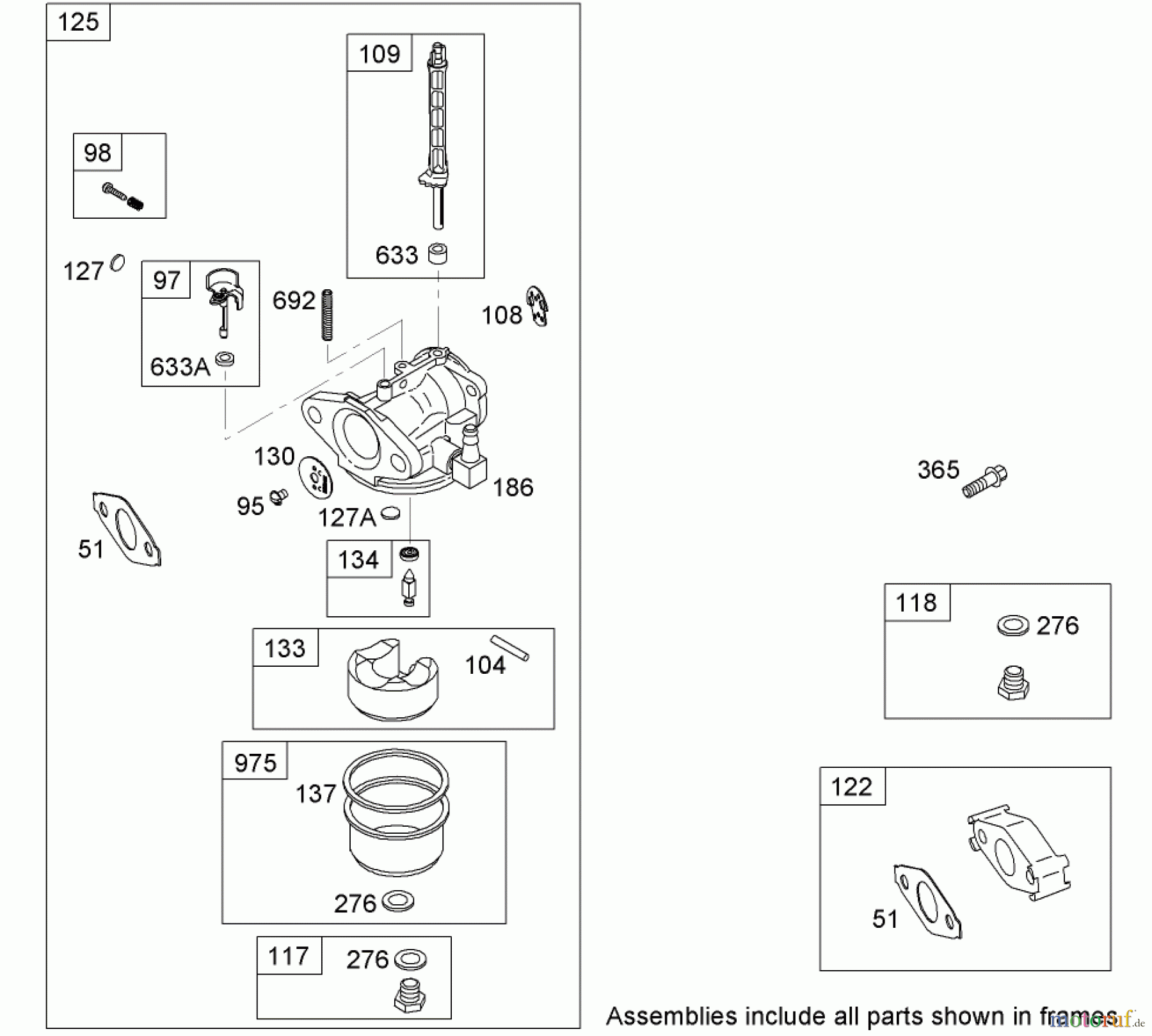 Toro Neu Snow Blowers/Snow Throwers Seite 2 38637 (828 OXE) - Toro Power Max 828 OXE Snowthrower, 2010 (310000001-310999999) CARBURETOR ASSEMBLY BRIGGS AND STRATTON 15D104-0112-E1