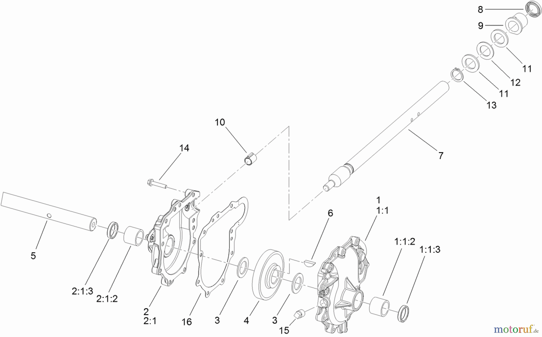  Toro Neu Snow Blowers/Snow Throwers Seite 2 38664 (926 OXE) - Toro Power Max Heavy Duty 926 OXE Snowthrower, 2013 (SN 313000001-312999999) 26 INCH AUGER GEARCASE ASSEMBLY NO. 108-7328