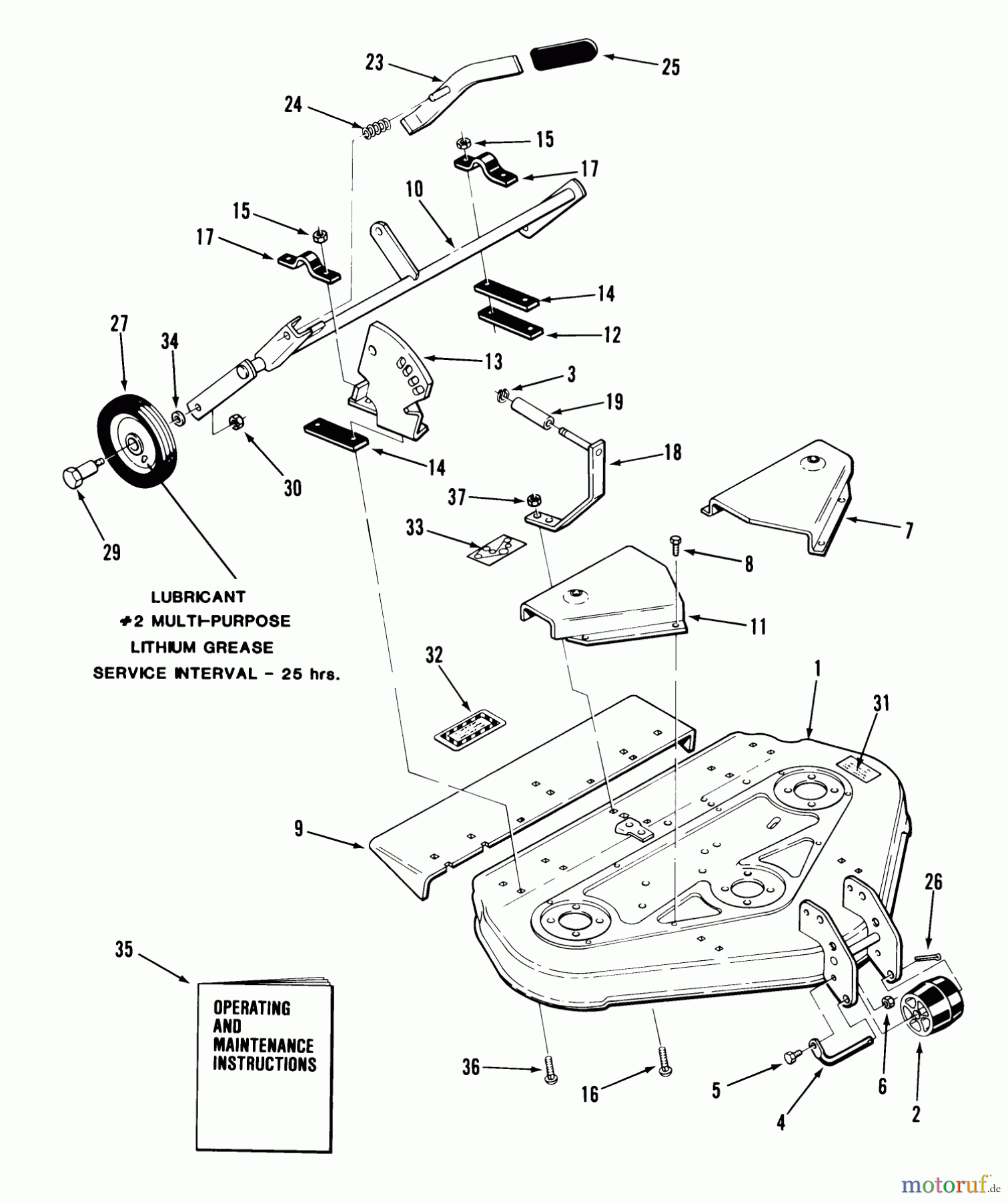  Toro Neu Mowers, Deck Assembly Only 05-37MS05 - Toro 37